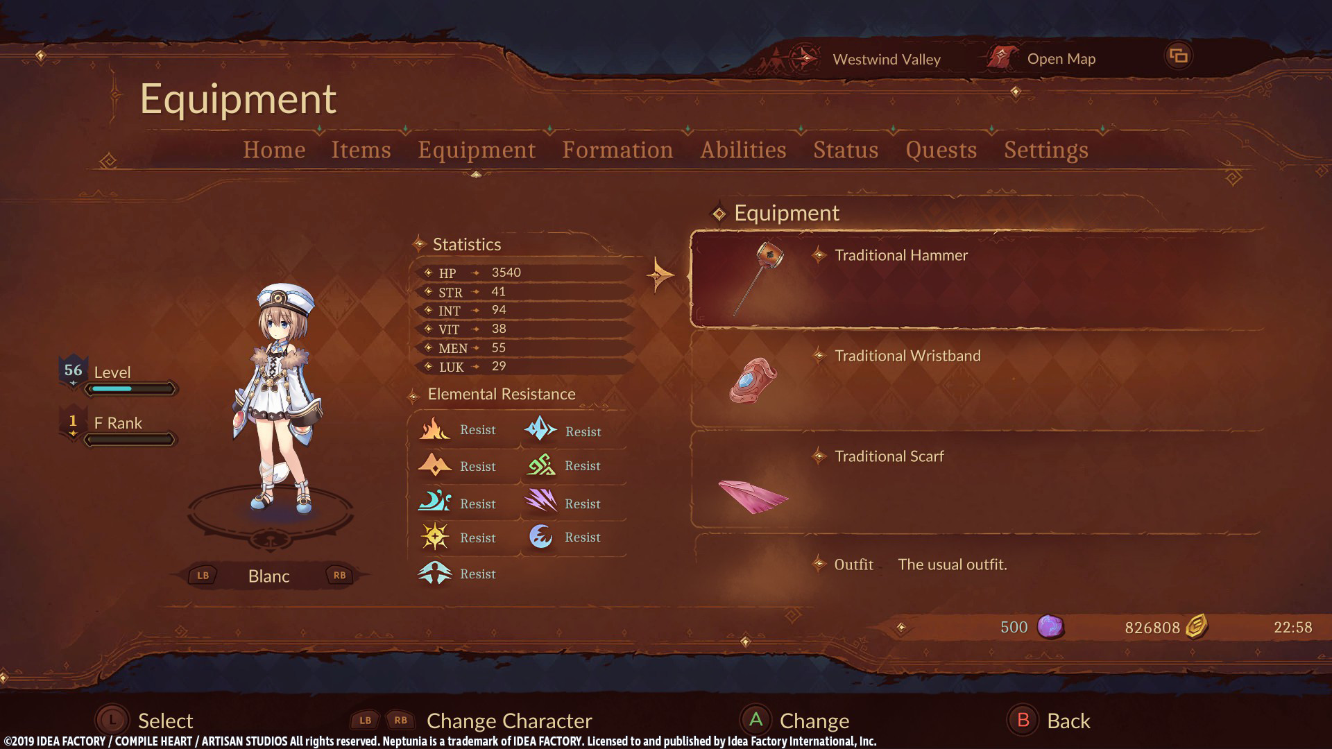Super Neptunia RPG - [Traditional Series] Equipment Set screenshot 2
