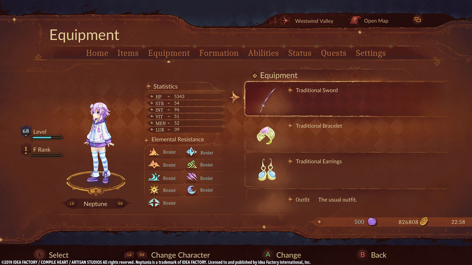 Super Neptunia RPG - [Traditional Series] Equipment Set screenshot 3