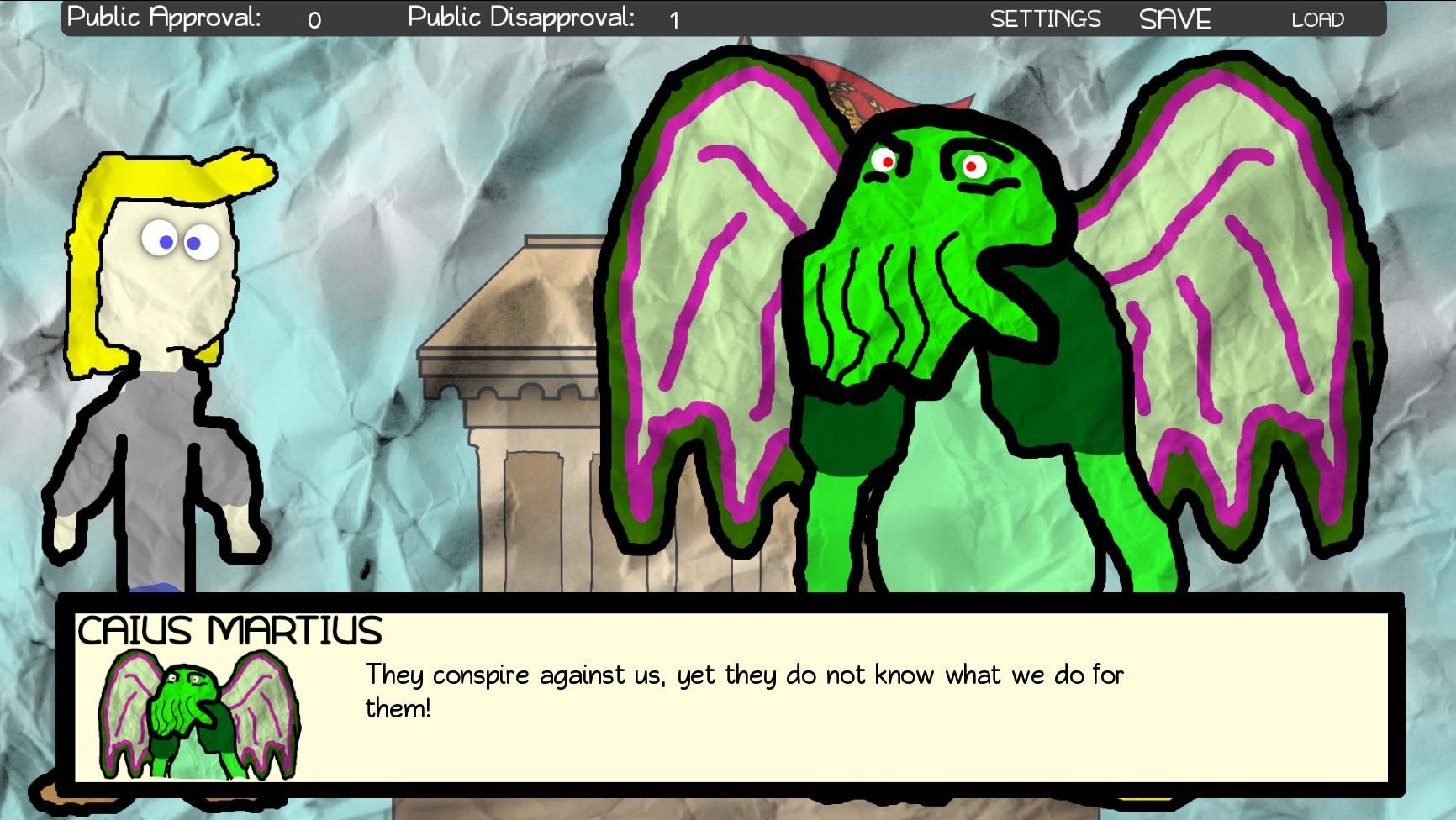 Paper Shakespeare: Cthulhu Coriolanus screenshot 1