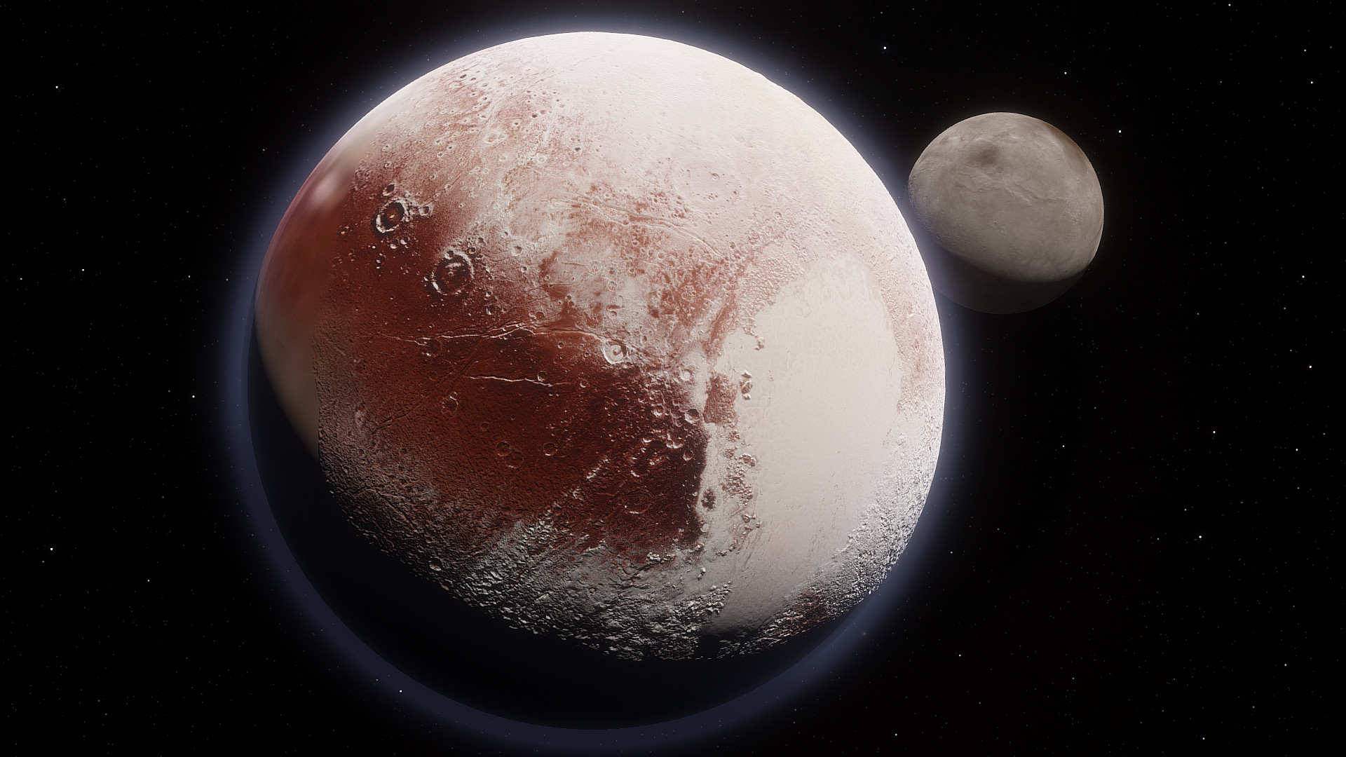SpaceEngine - Pluto System HD screenshot 1