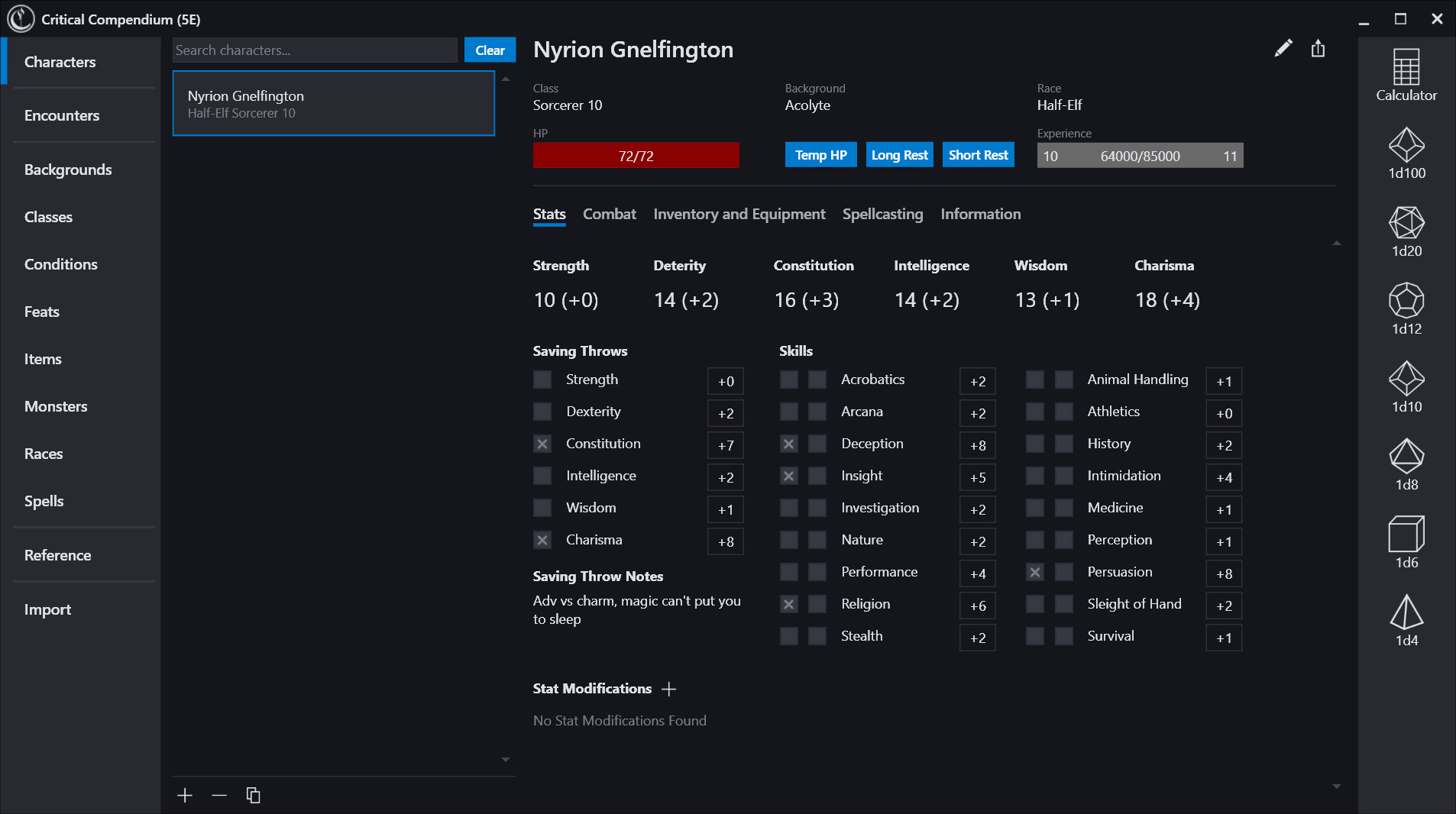 Critical Compendium screenshot 1