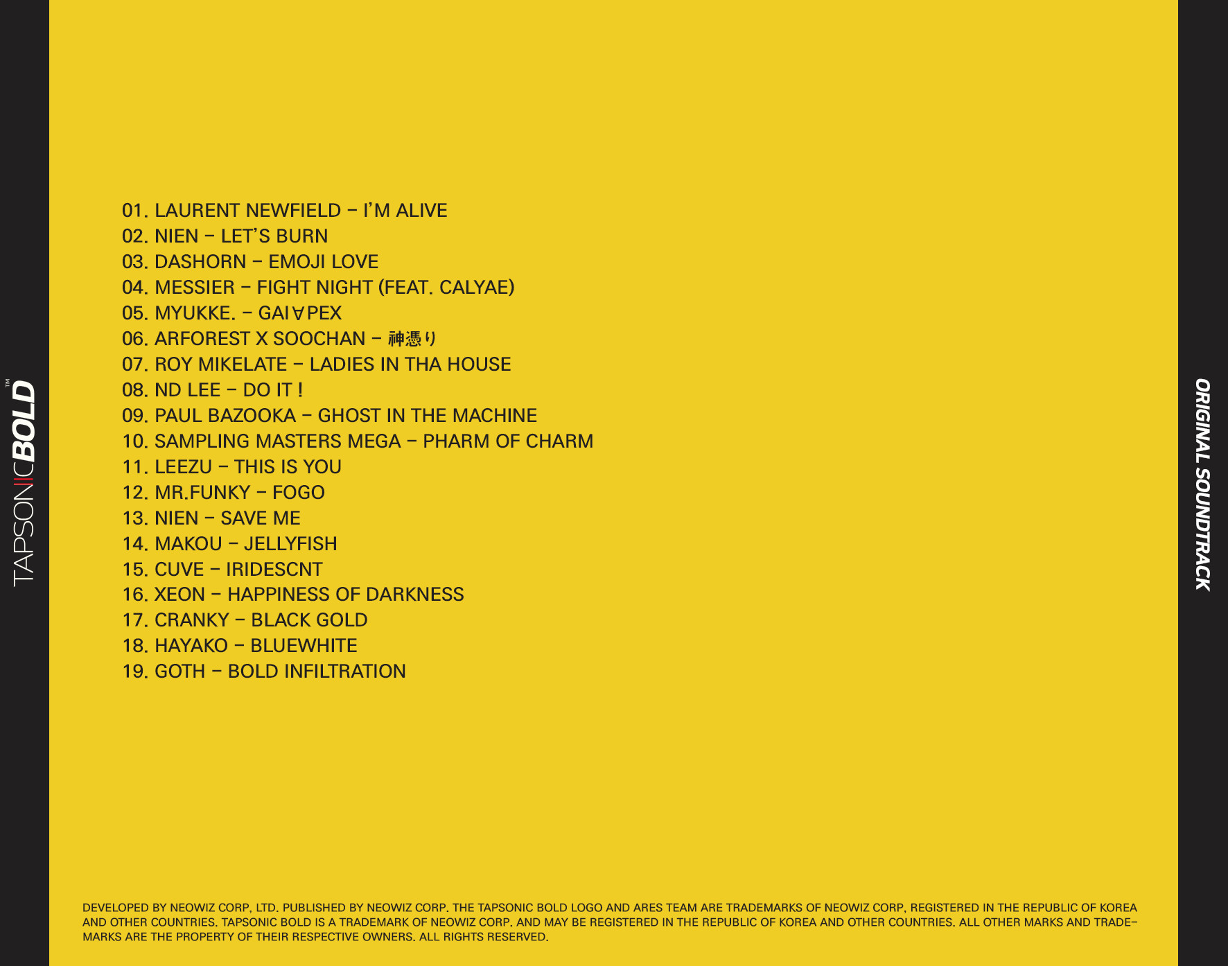 TAPSONIC BOLD - Original Sound Track screenshot 4