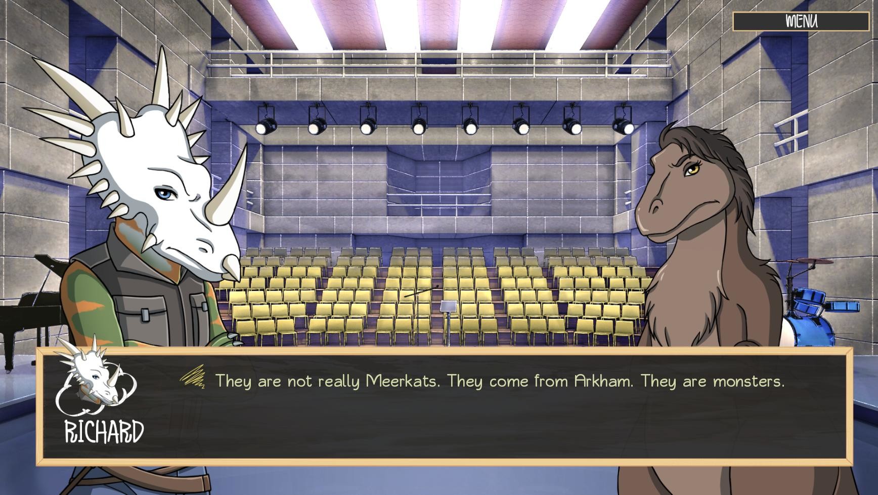 Furry Shakespeare: Dashing Dinosaurs & Sexy Centaurs: The Meerkats from Arkham screenshot 1