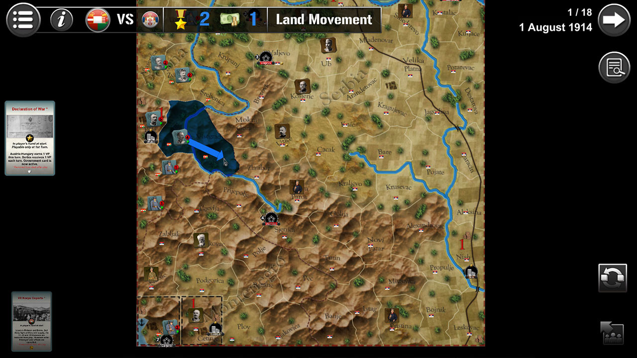 Wars Across The World: Serbia 1914 screenshot 2