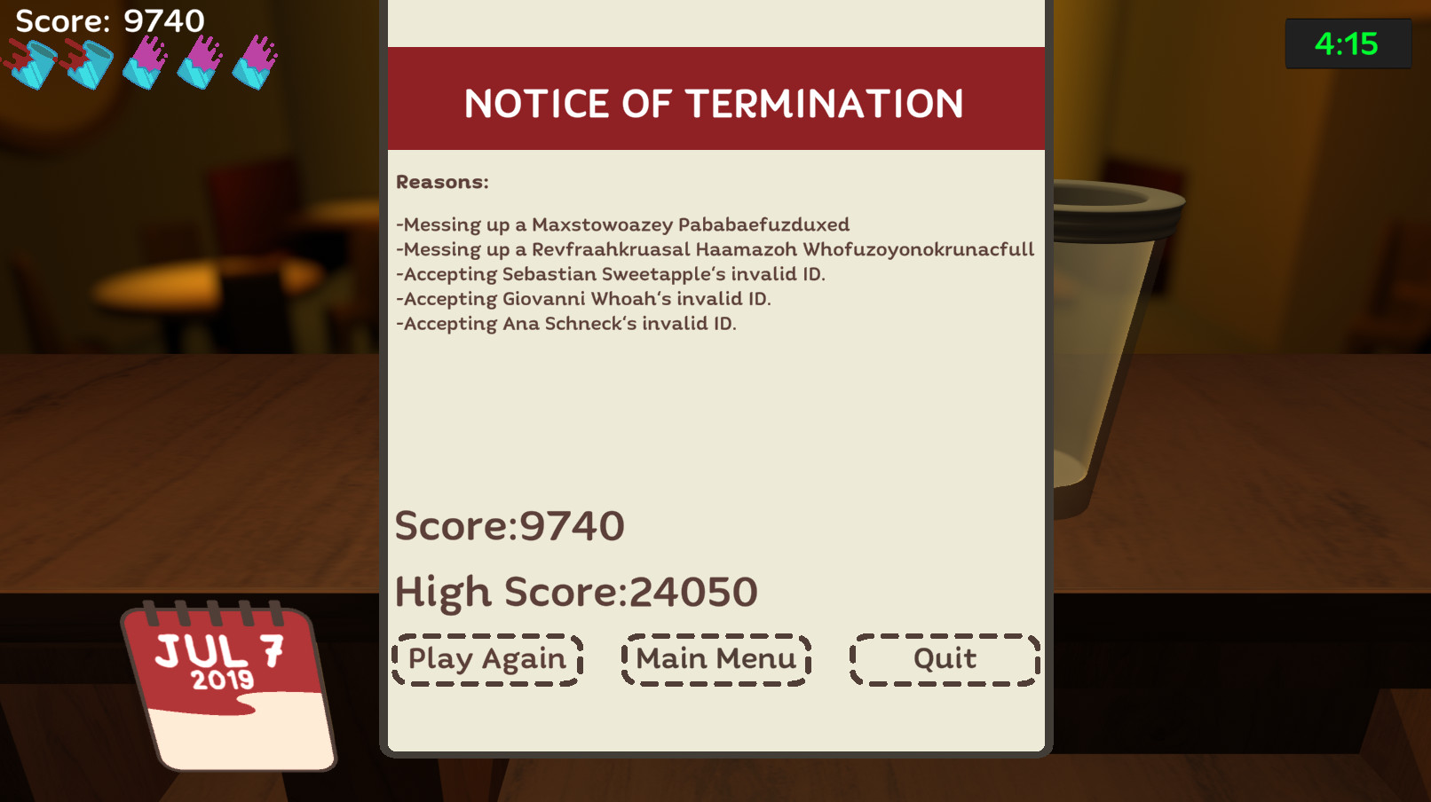 Uh Oh Bartender screenshot 7