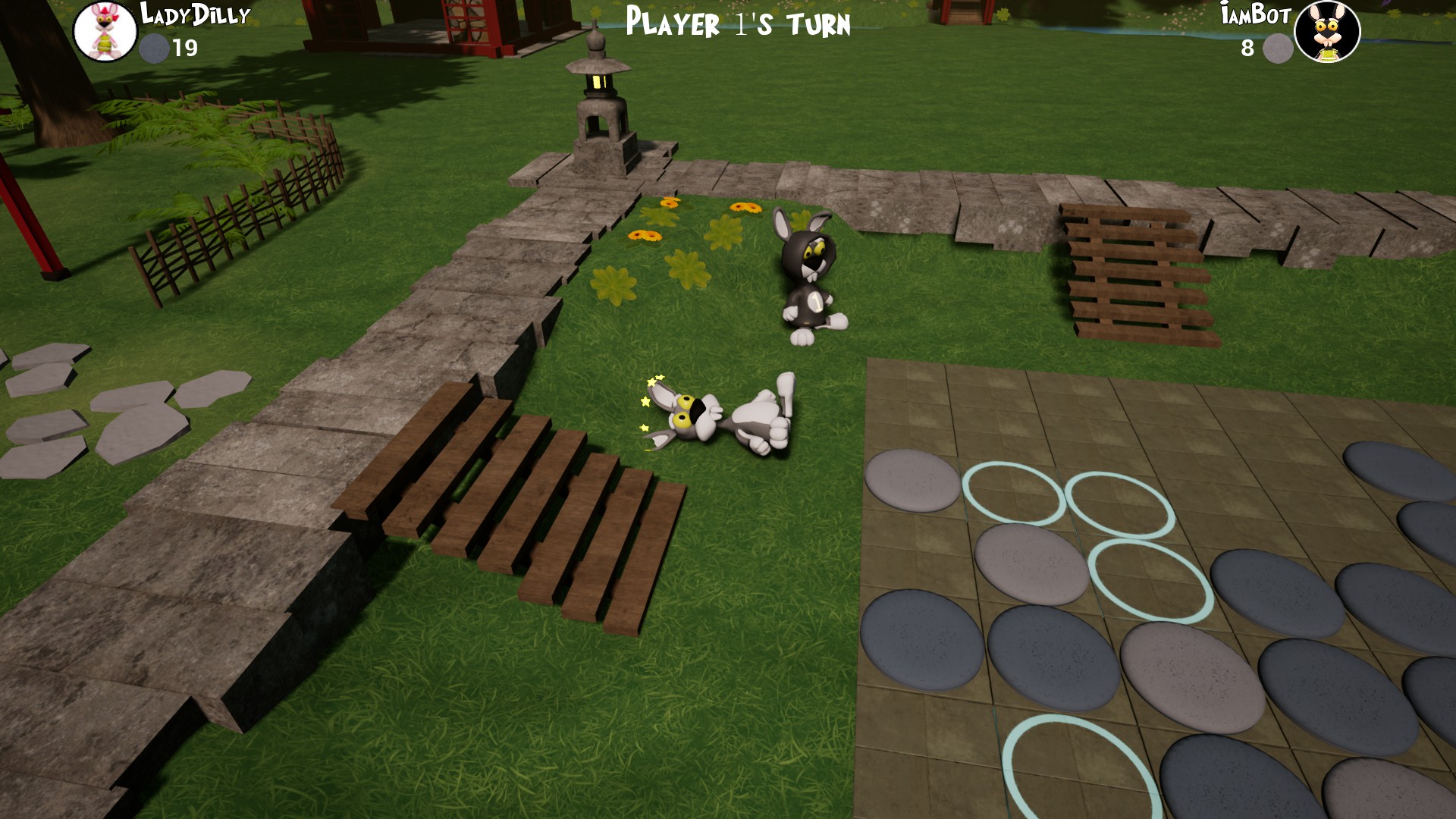 Bunny Reversi screenshot 2