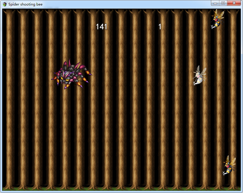 Spider shooting bee screenshot 9