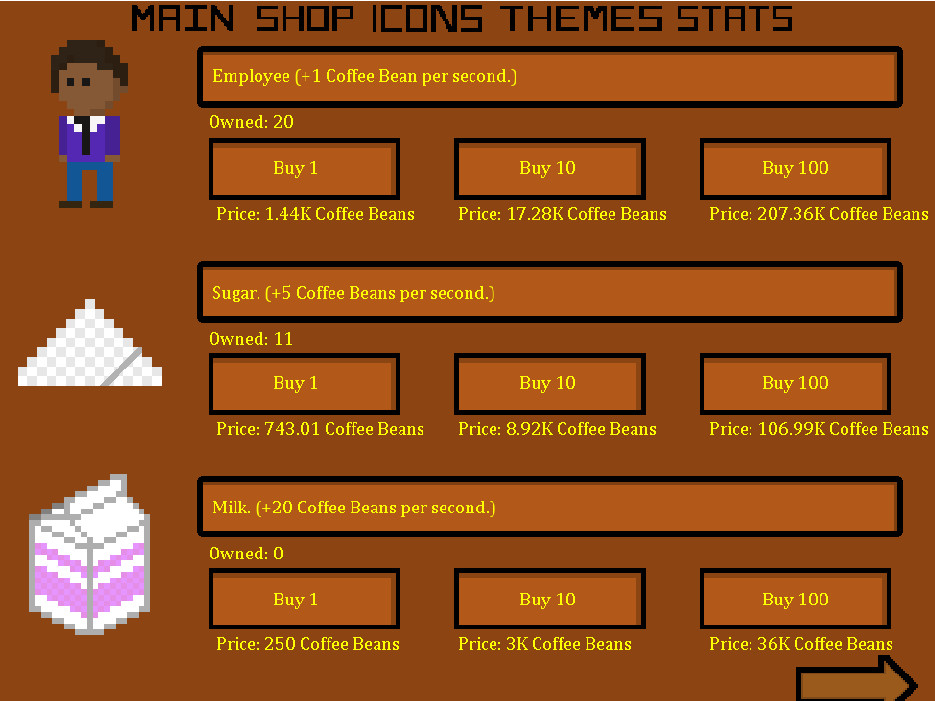 Clickable Coffee Shop screenshot 2