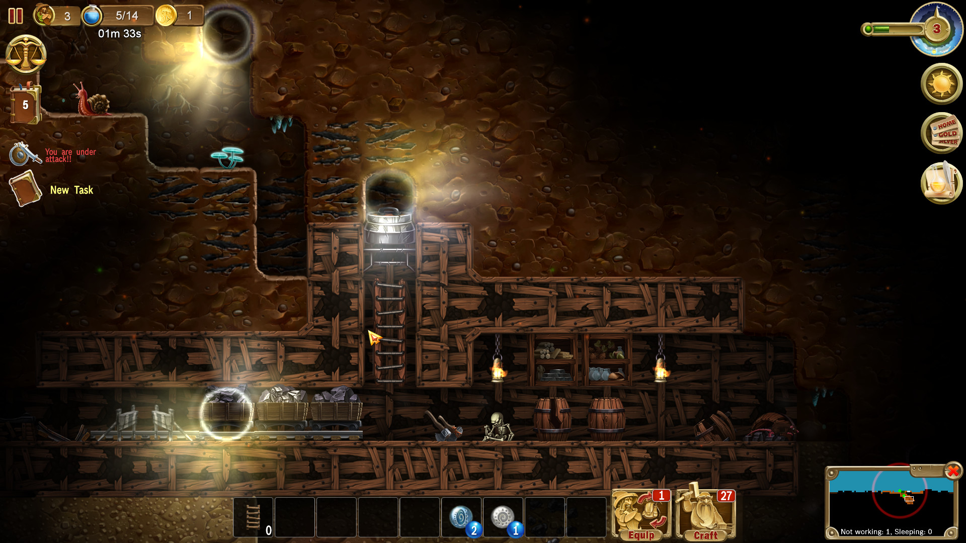 Craft The World - Abandoned Mines screenshot 3