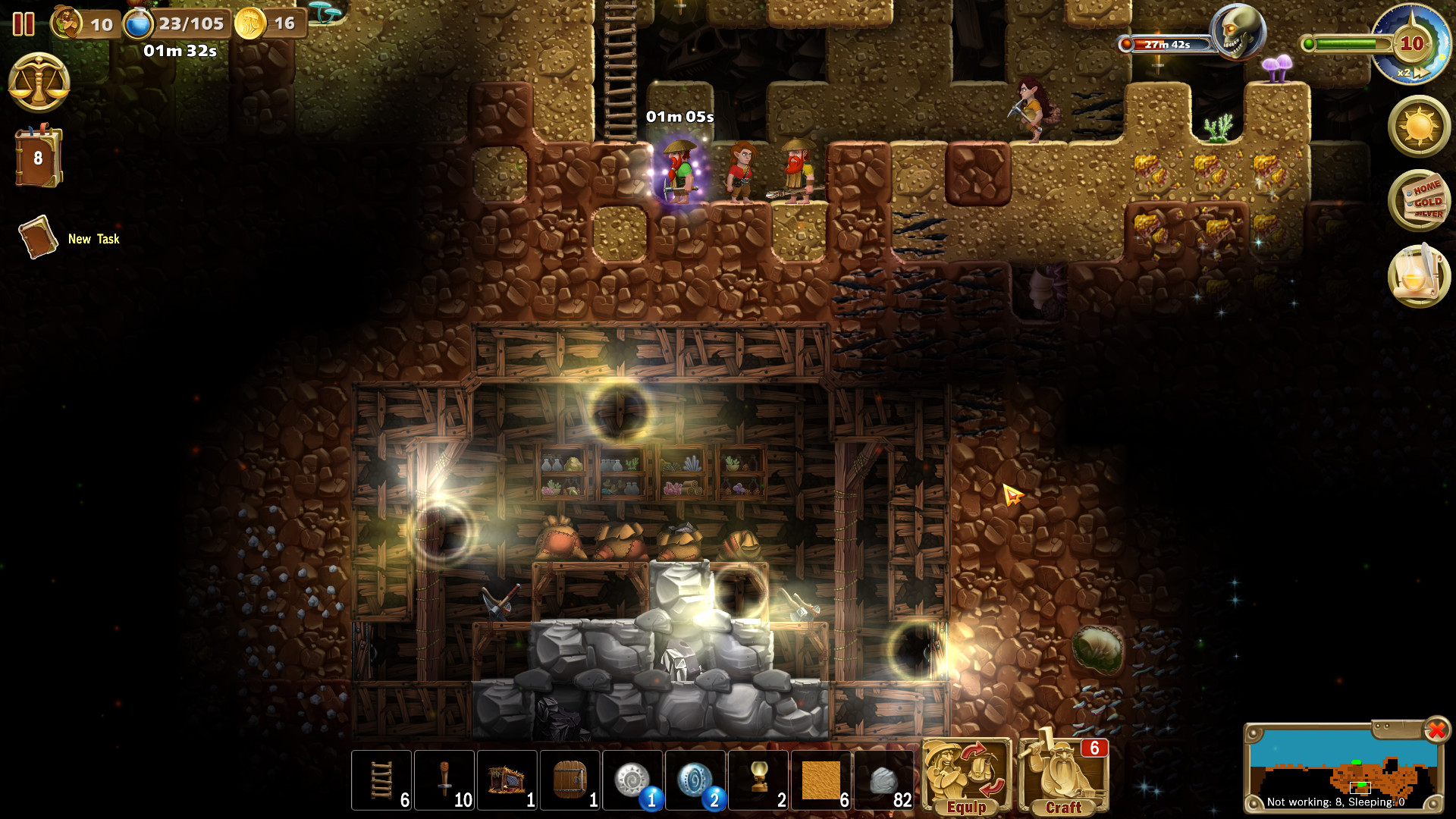 Craft The World - Abandoned Mines screenshot 2