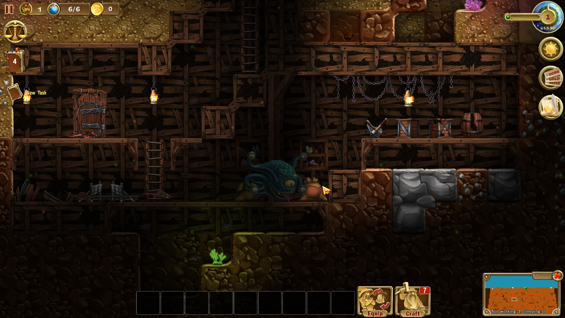 Craft The World - Abandoned Mines screenshot 1