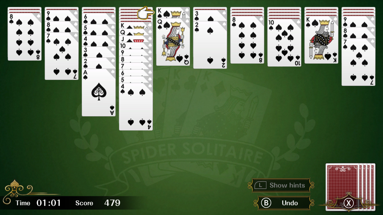 Spider Solitaire F screenshot 1