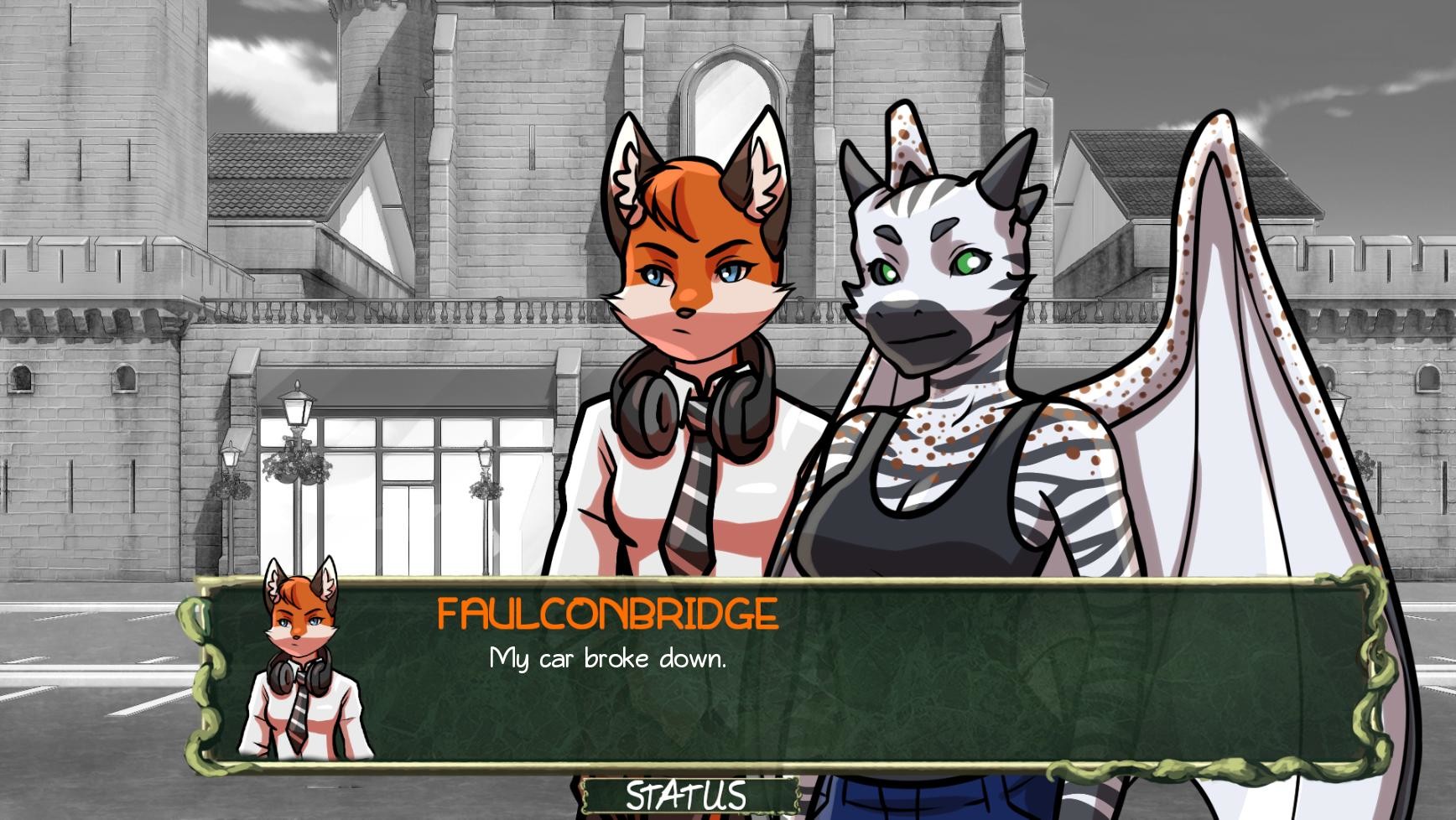 Furries & Scalies: Super Scary Halloween Spooky Times: Black & White screenshot 1