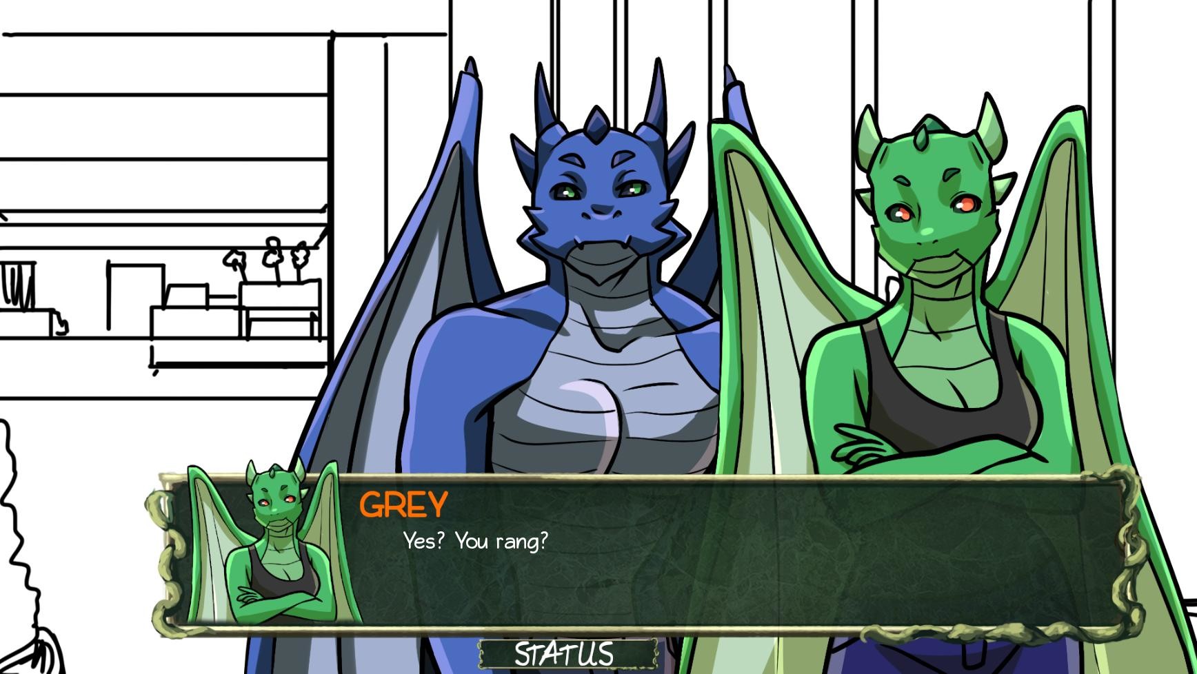 Furries & Scalies: Super Scary Halloween Spooky Times: Black & White screenshot 6