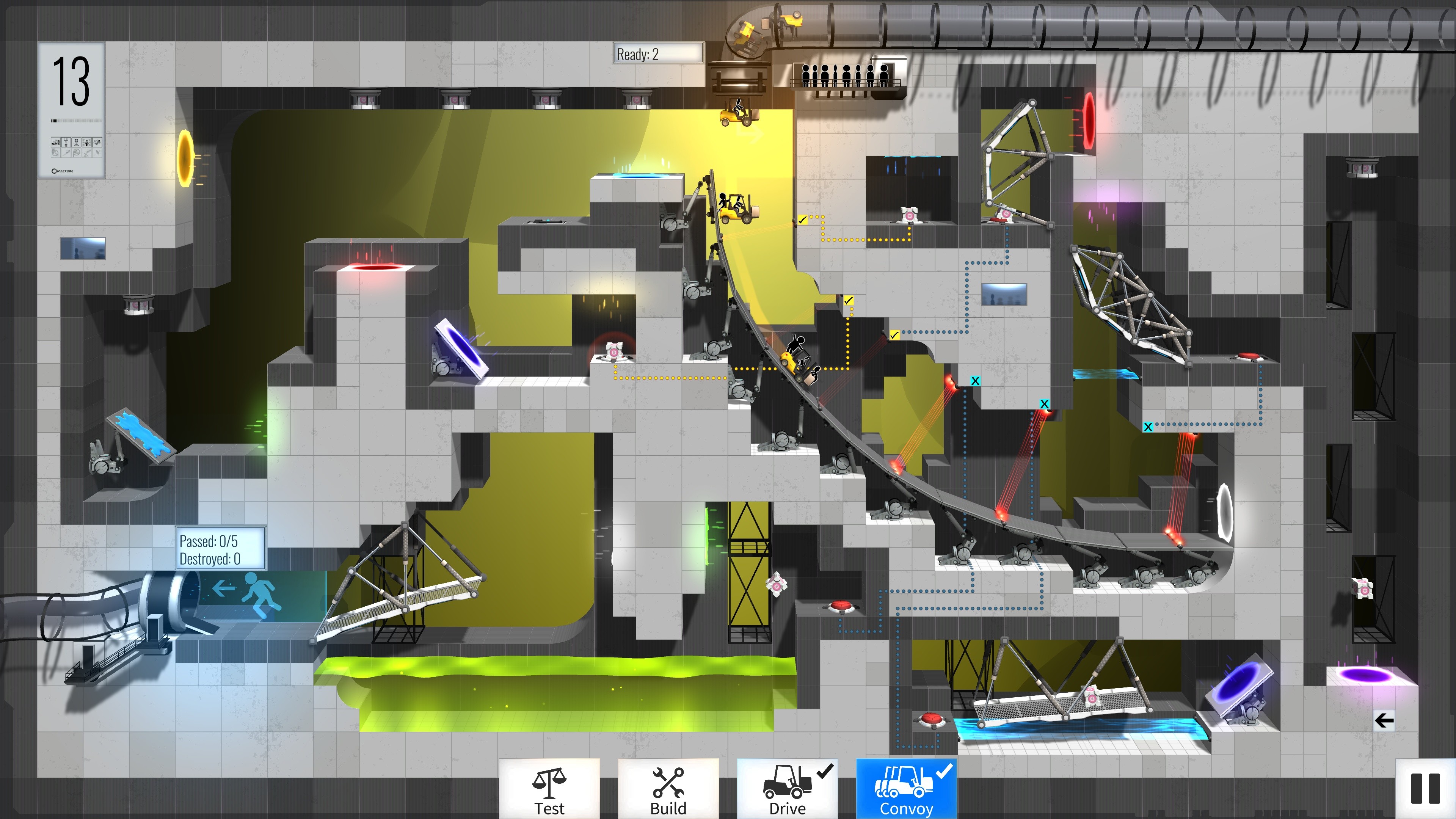 Bridge Constructor Portal - Portal Proficiency screenshot 1