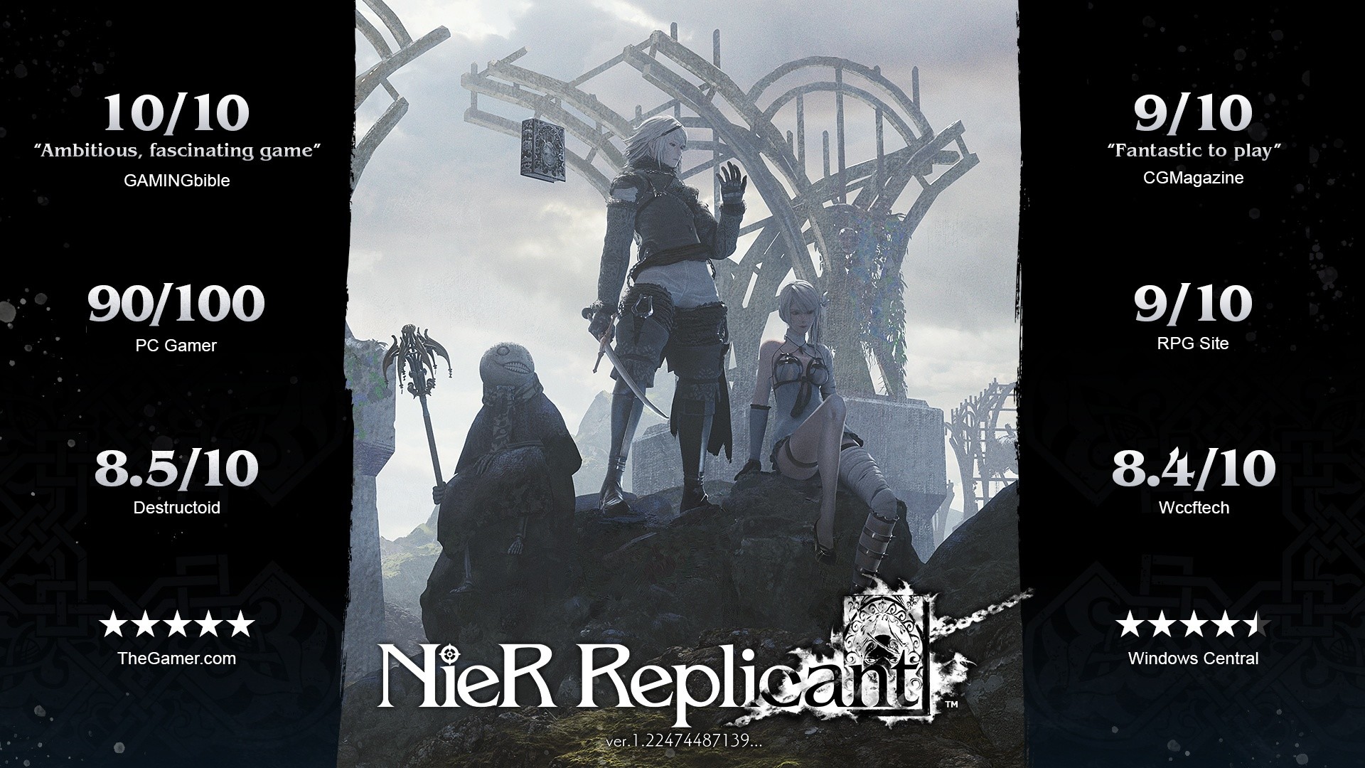 【激レア】ニーアレプリカント　ニーアゲシュタルト　ランチョンマット　ポスター レア ニーアレプリカント ランチョンマット SQUARE ENIX CAFE