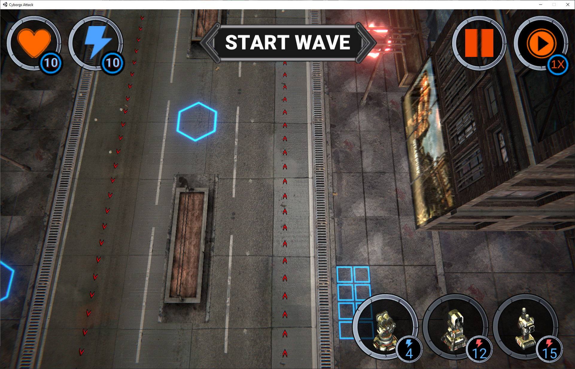 Cyborgs Attack screenshot 3
