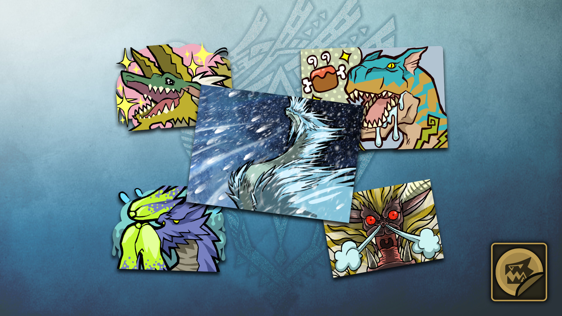 Monster Hunter World: Iceborne - MHW:I Sticker Set: Iceborne Monsters Set screenshot 1