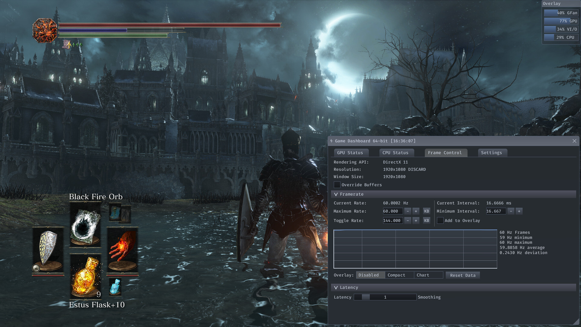 Game Dashboard screenshot 6