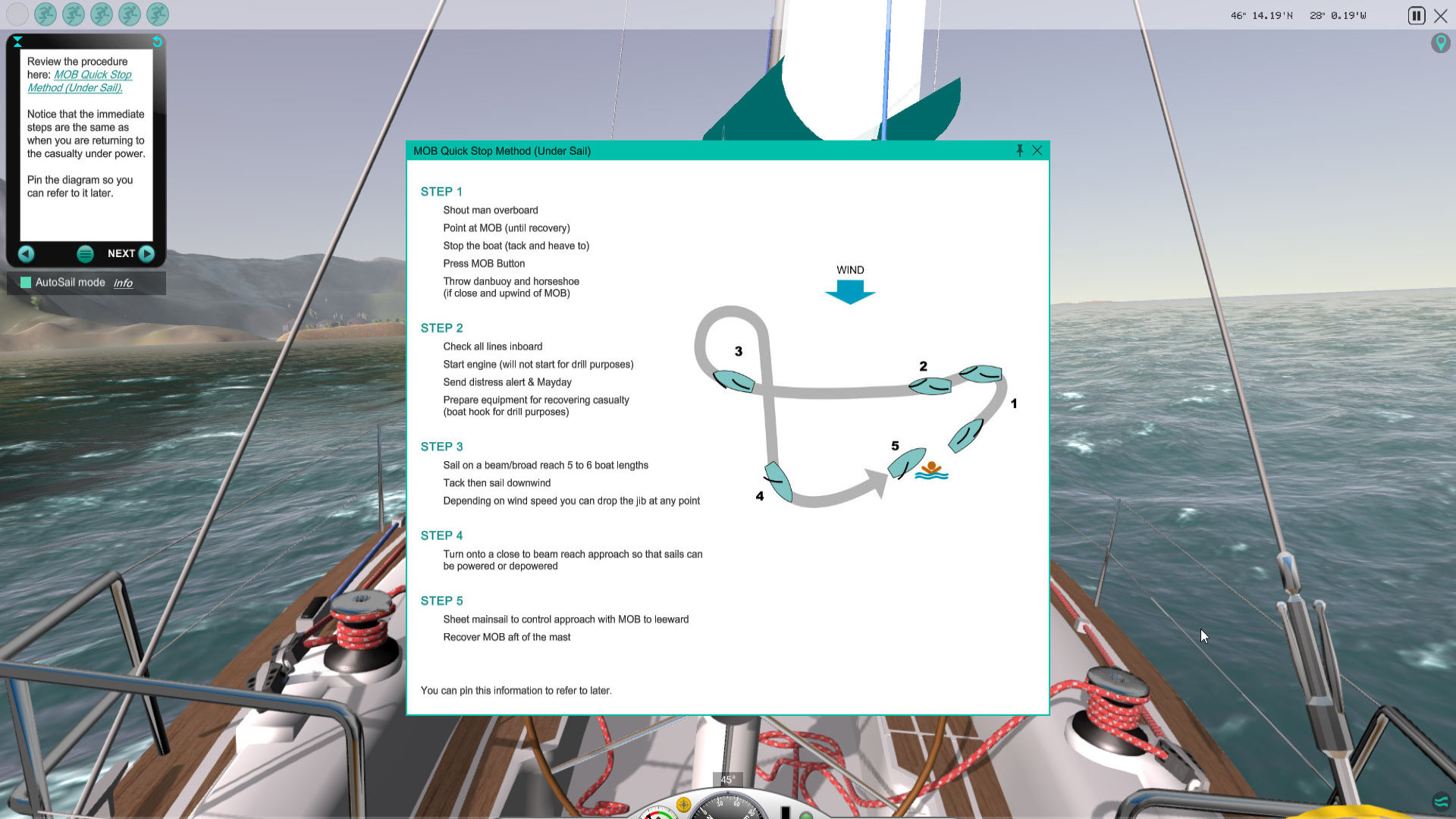 eSail Man Overboard (MOB) screenshot 6