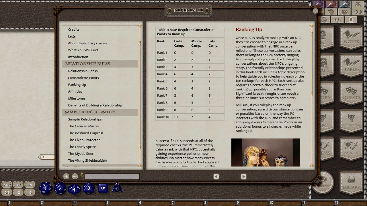 Fantasy Grounds - Ultimate Relationships (5E) screenshot 5