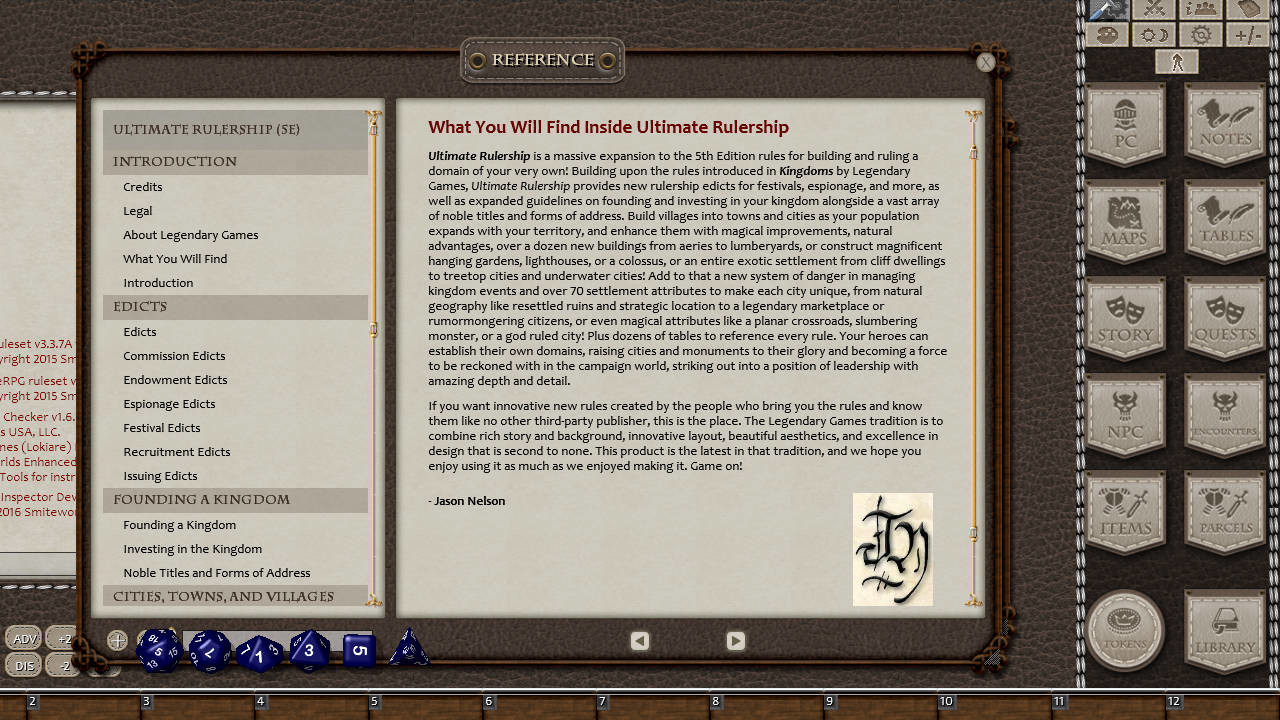 Fantasy Grounds - Ultimate Rulership (5E) screenshot 7