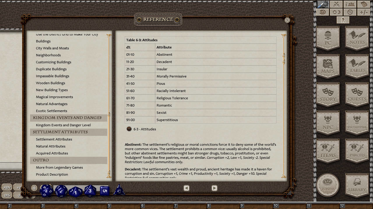 Fantasy Grounds - Ultimate Rulership (5E) screenshot 6