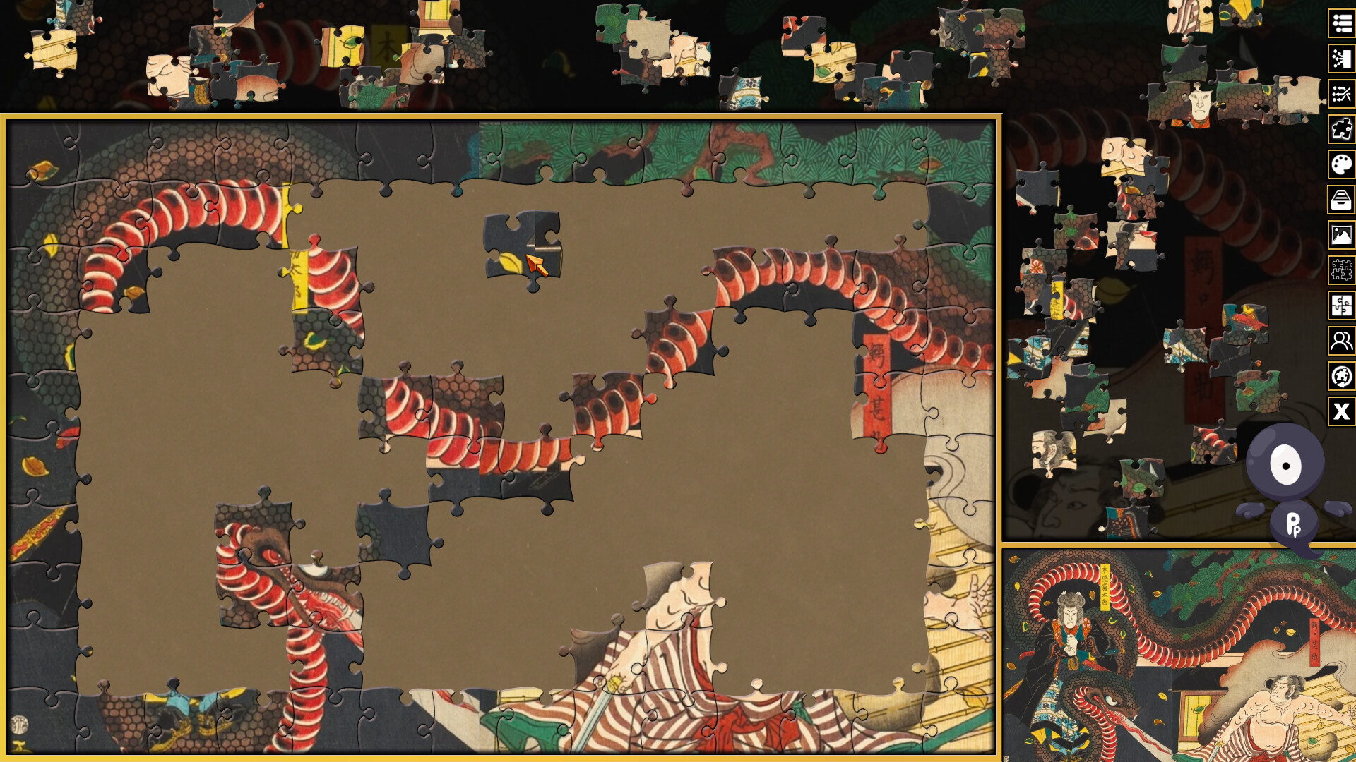 Pixel Puzzles 3: Ukiyo-e Jigsaws screenshot 5