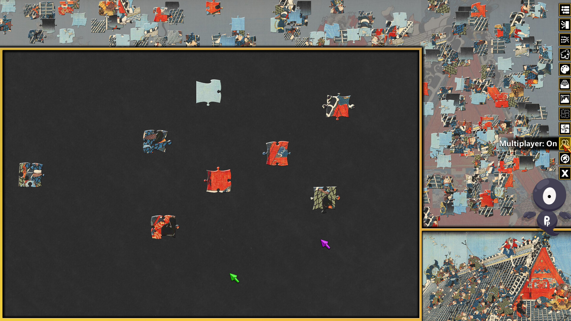 Pixel Puzzles 3: Ukiyo-e Jigsaws screenshot 3