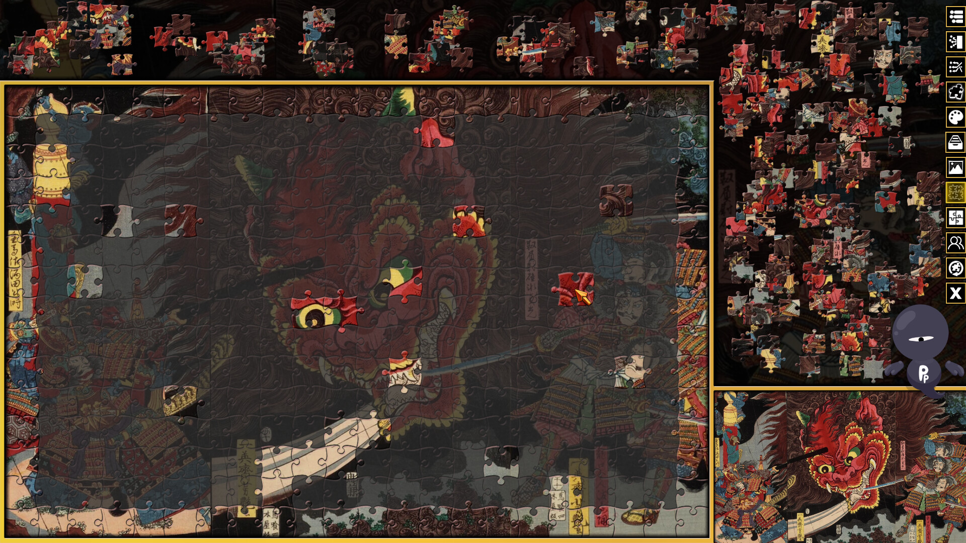 Pixel Puzzles 3: Ukiyo-e Jigsaws screenshot 2