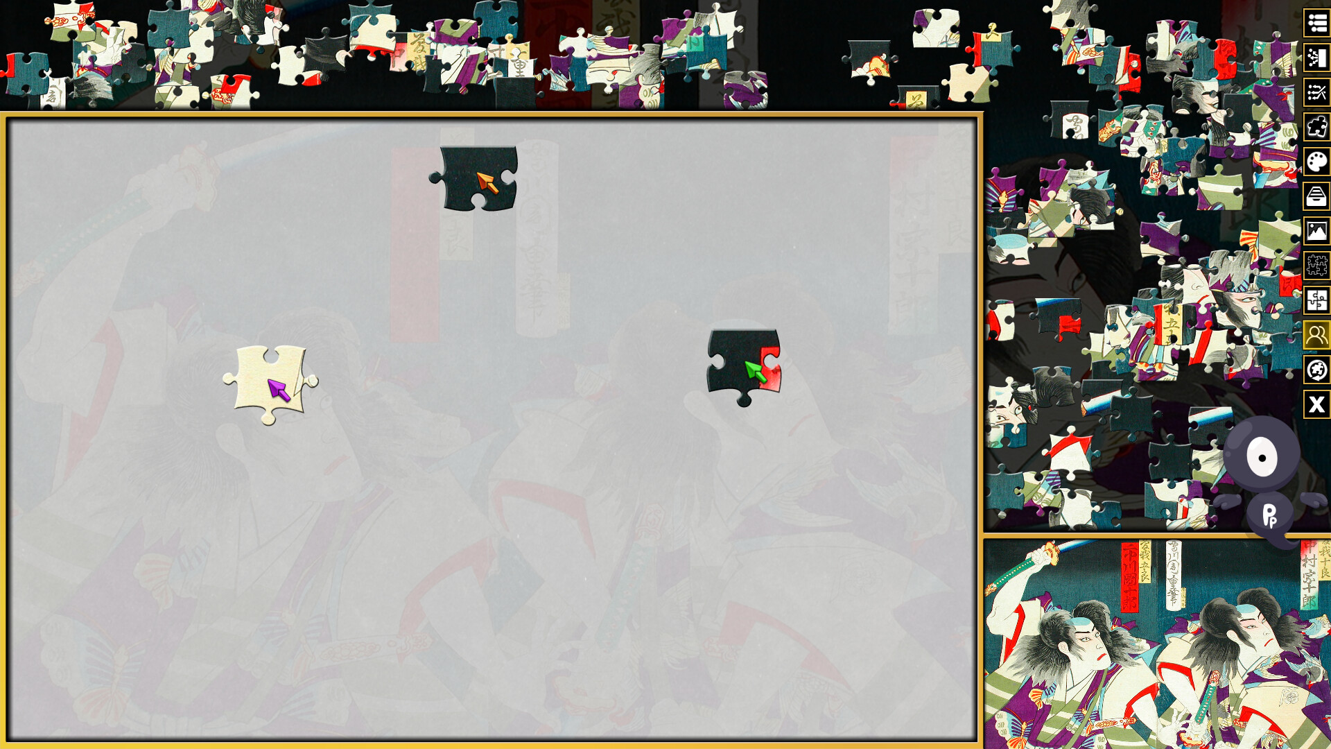 Pixel Puzzles 3: Ukiyo-e Jigsaws screenshot 7
