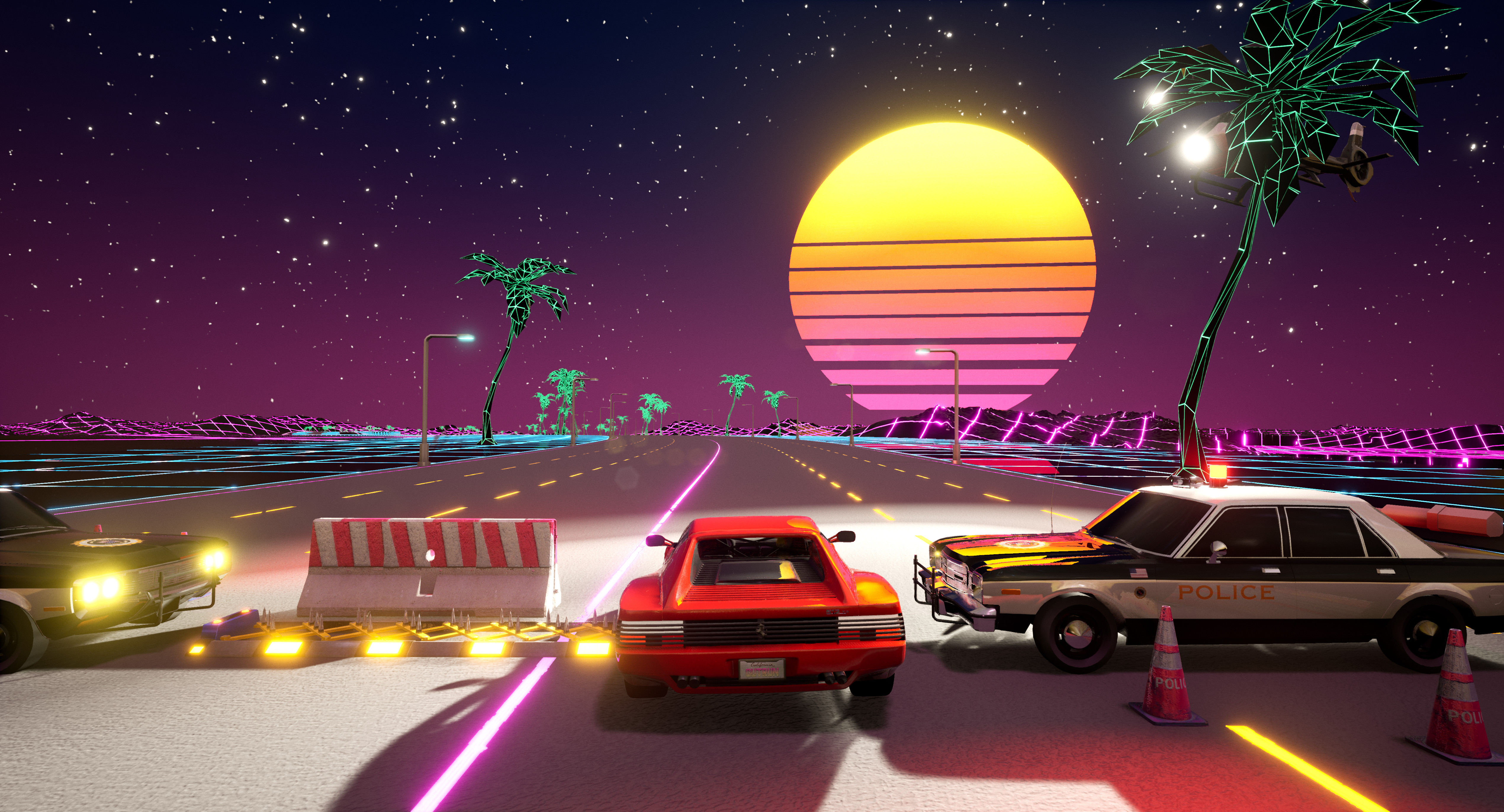 Cyber OutRun screenshot 7