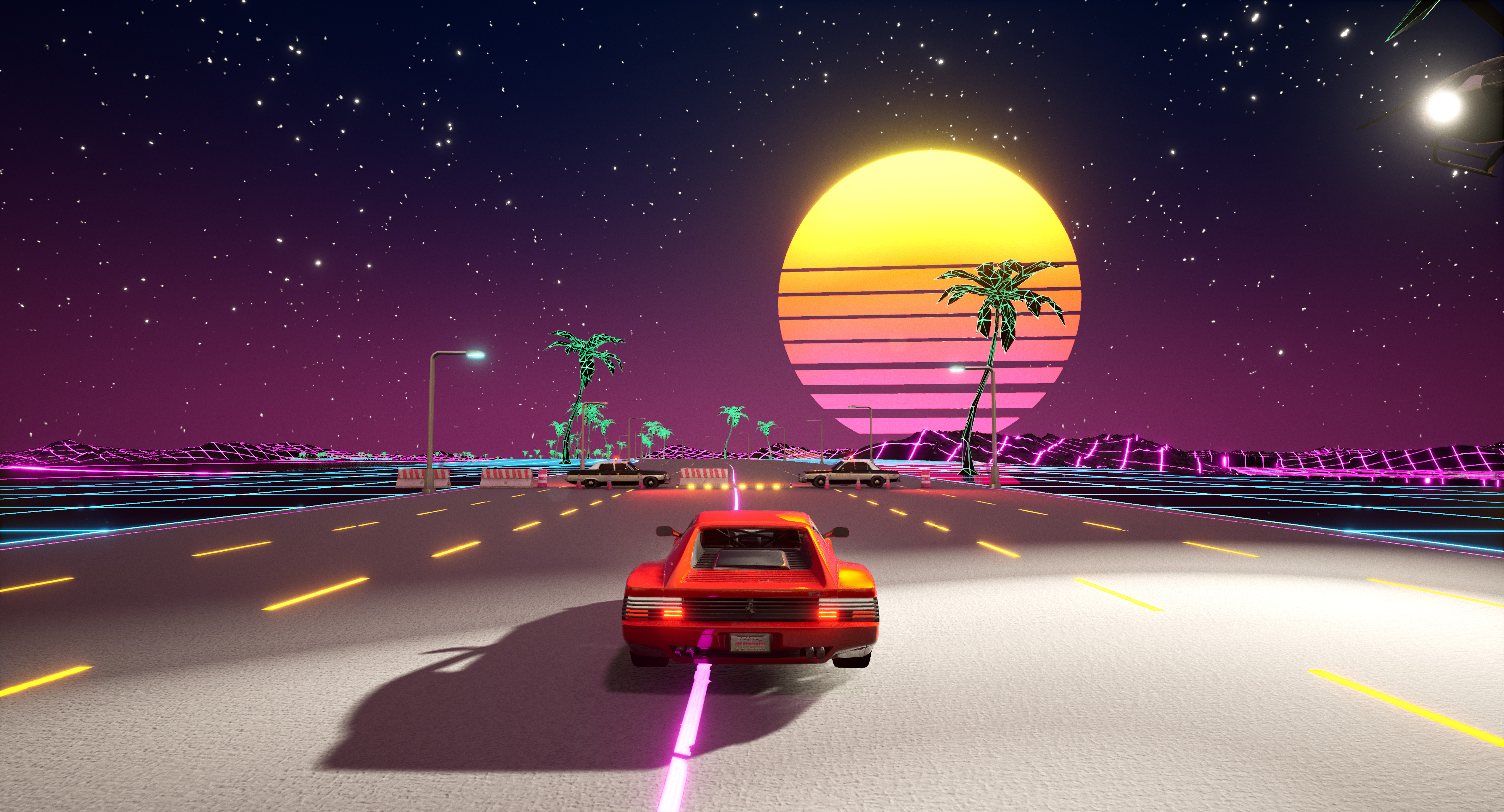Cyber OutRun screenshot 5