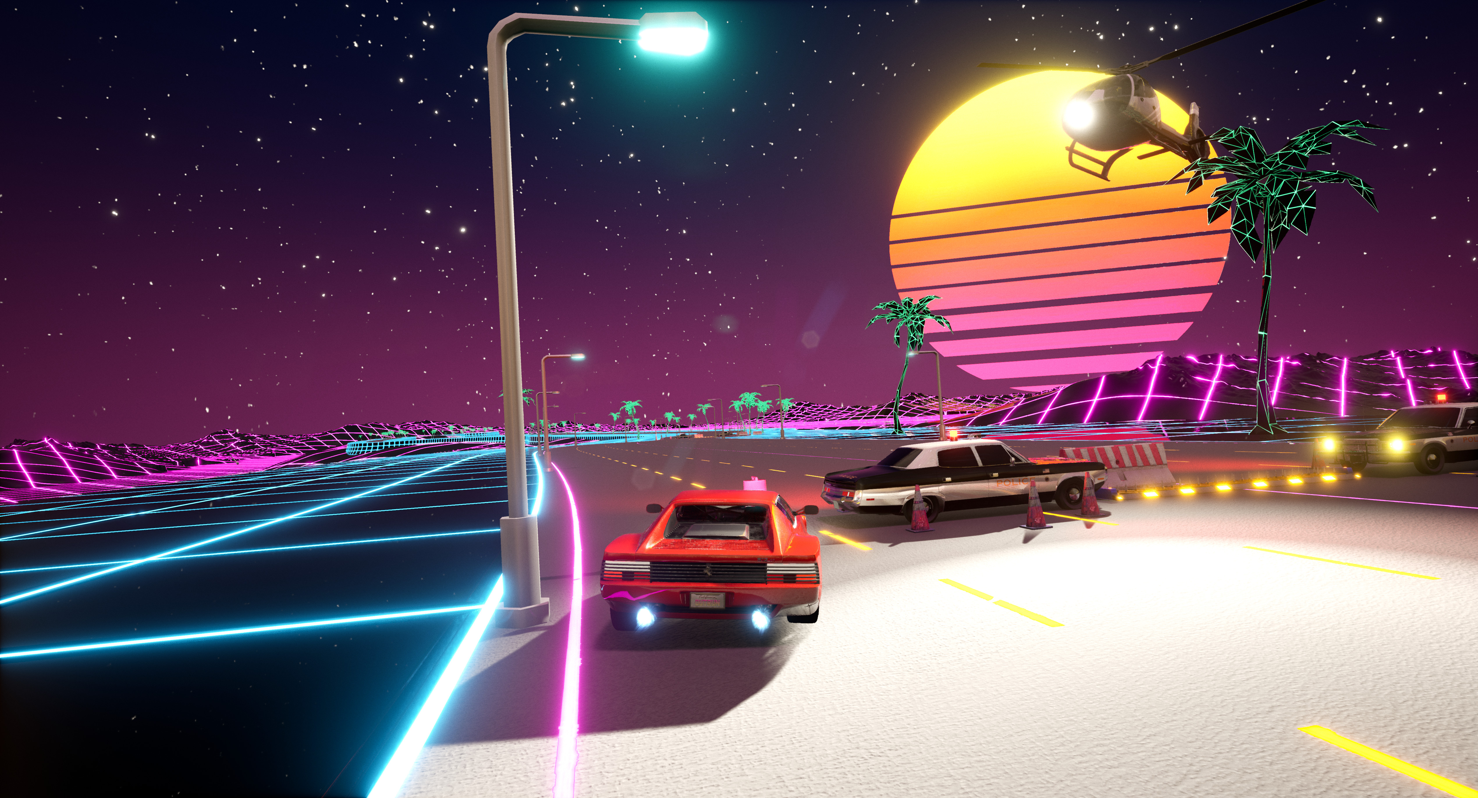 Cyber OutRun screenshot 6