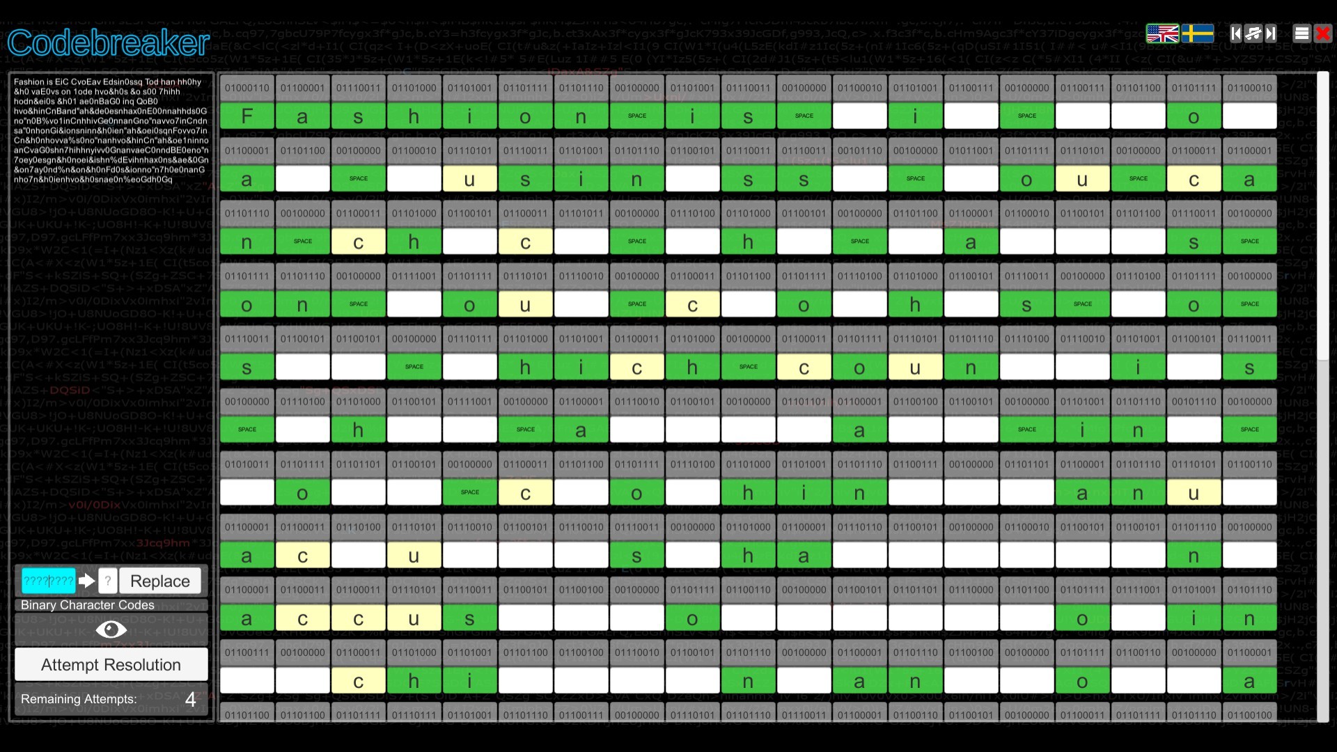 Codebreaker screenshot 7