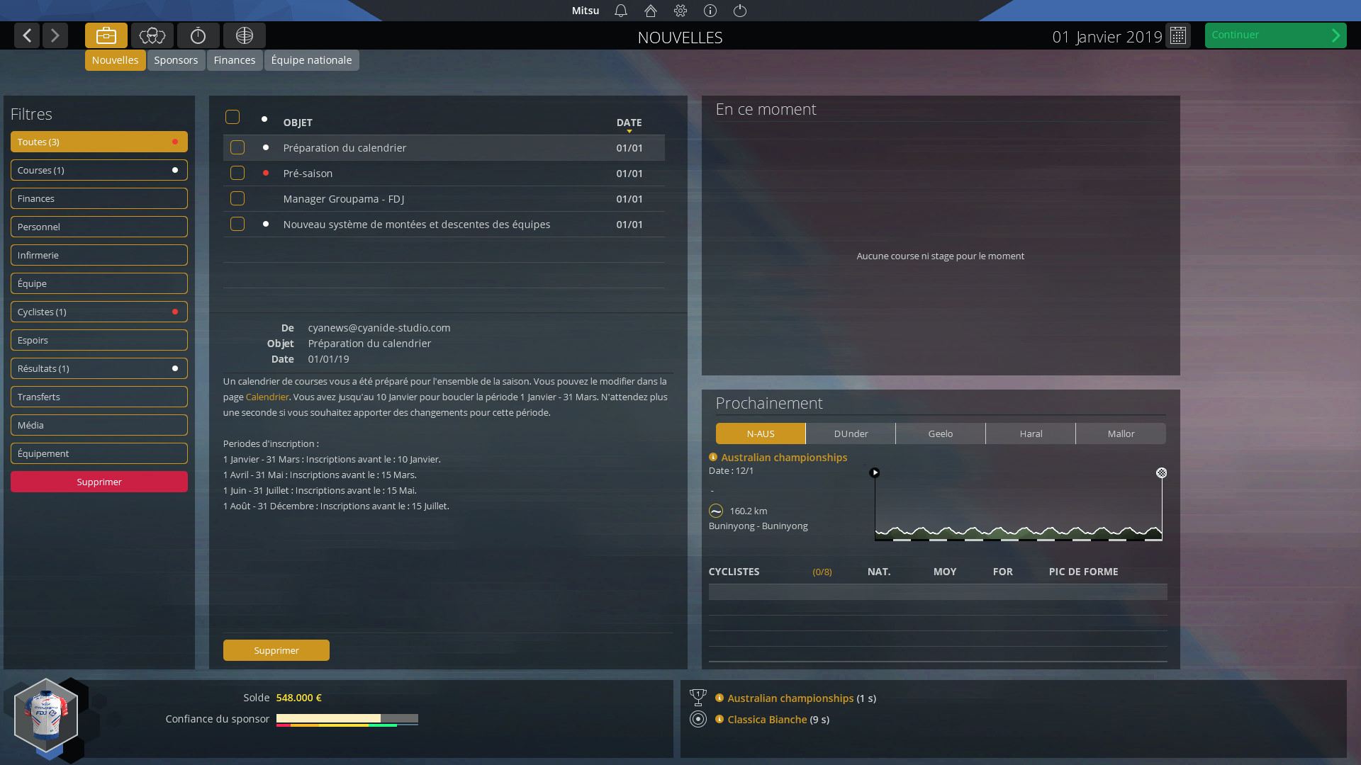 Pro Cycling Manager 2019 - Stage and Database Editor screenshot 4