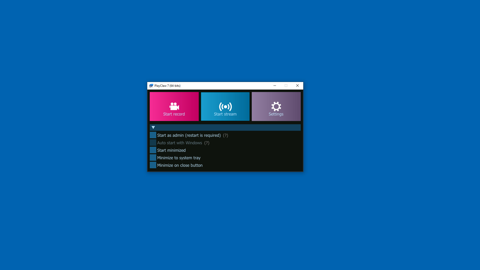 PlayClaw 7 screenshot 1