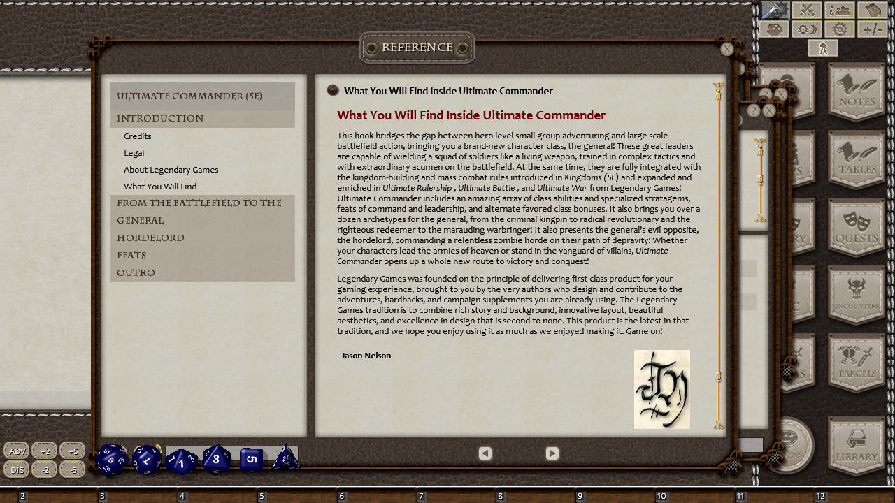 Fantasy Grounds - Ultimate Commander (5E) screenshot 1
