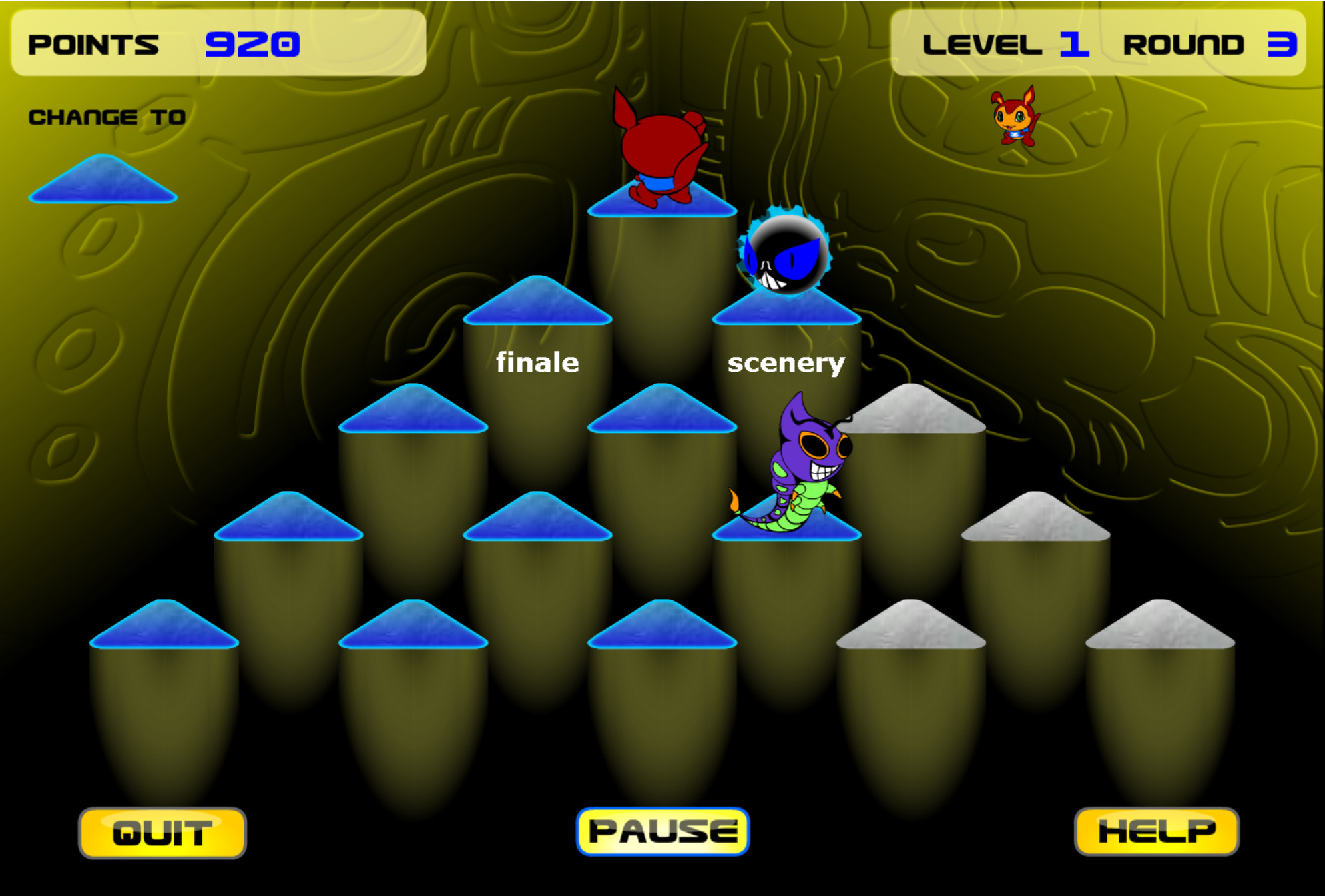 Ziggy's Typing Pyramid screenshot 2