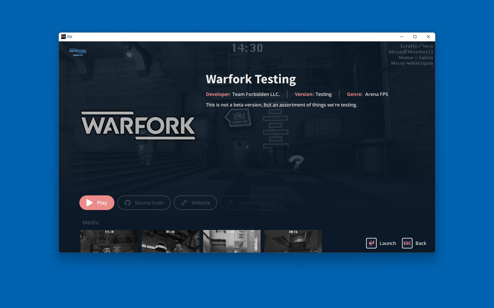 Warfork Testing screenshot 1
