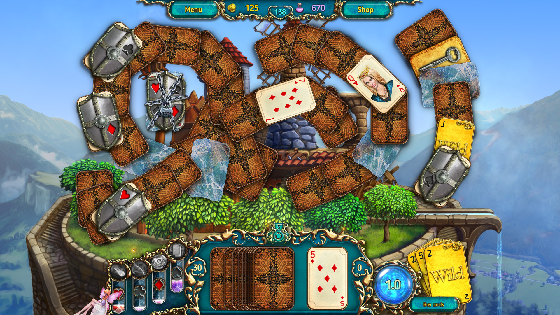 Dreamland Solitaire: Dragon's Fury screenshot 4