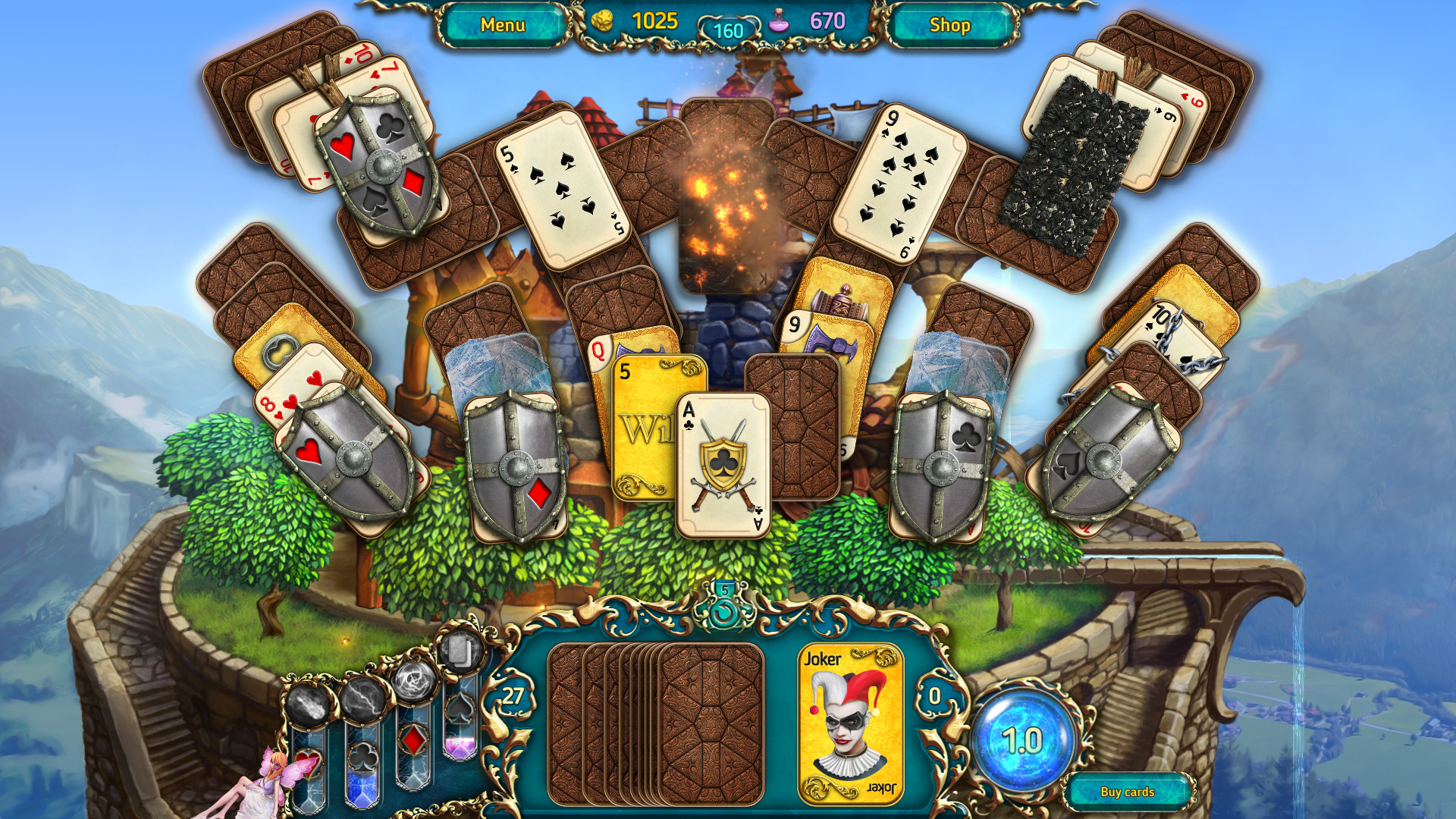 Dreamland Solitaire: Dragon's Fury screenshot 2