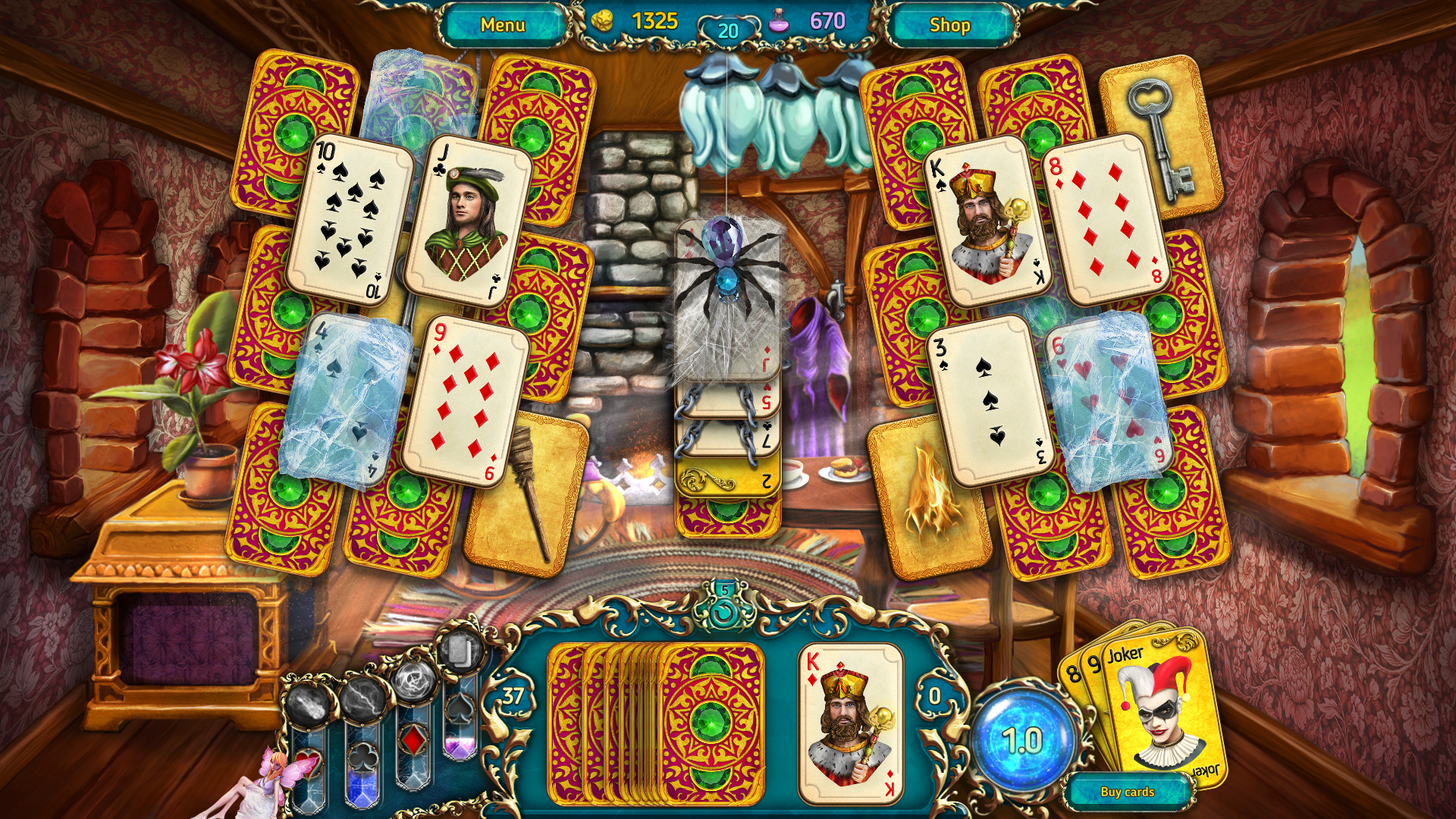 Dreamland Solitaire: Dragon's Fury screenshot 1