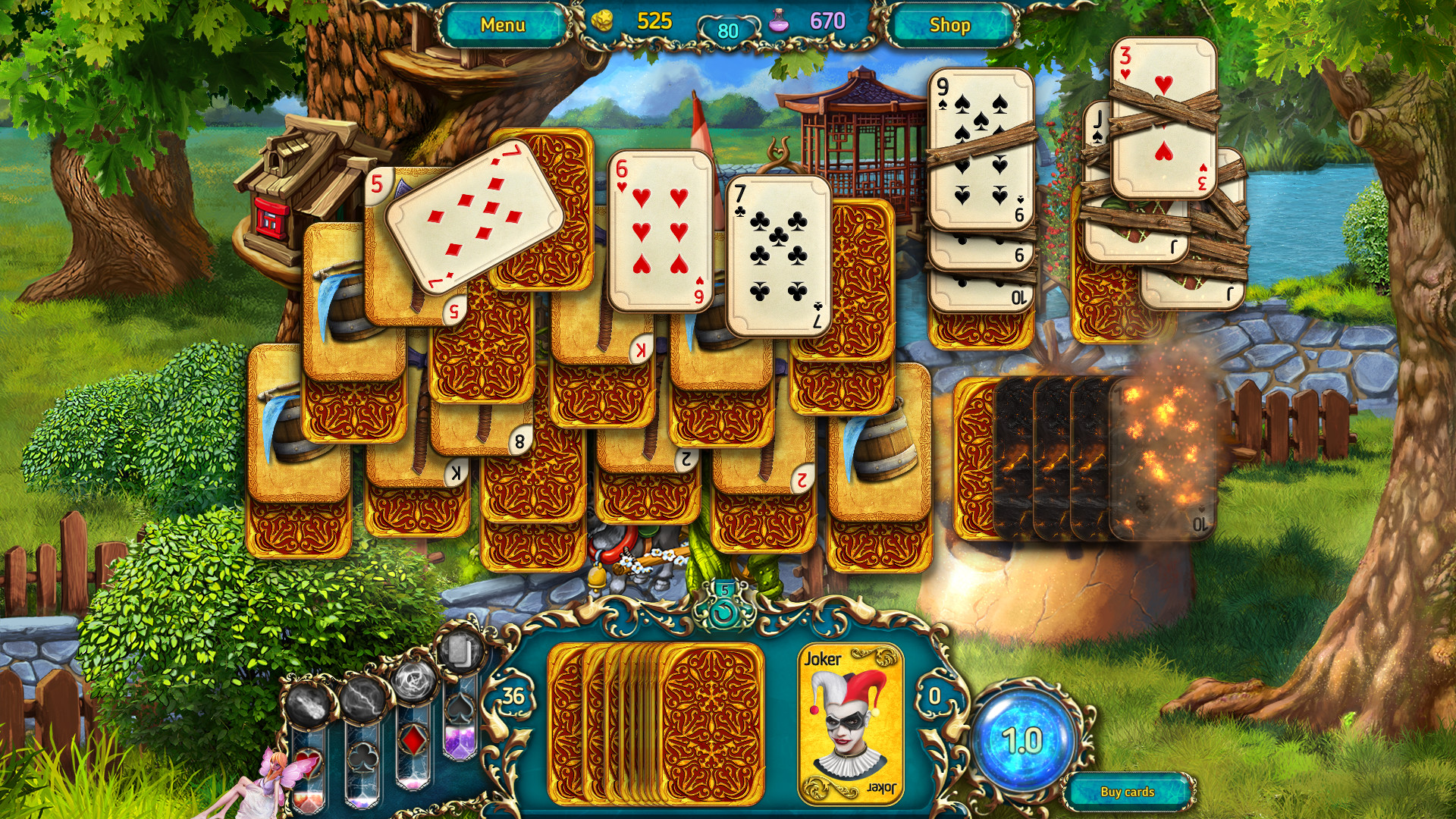 Dreamland Solitaire: Dragon's Fury screenshot 6