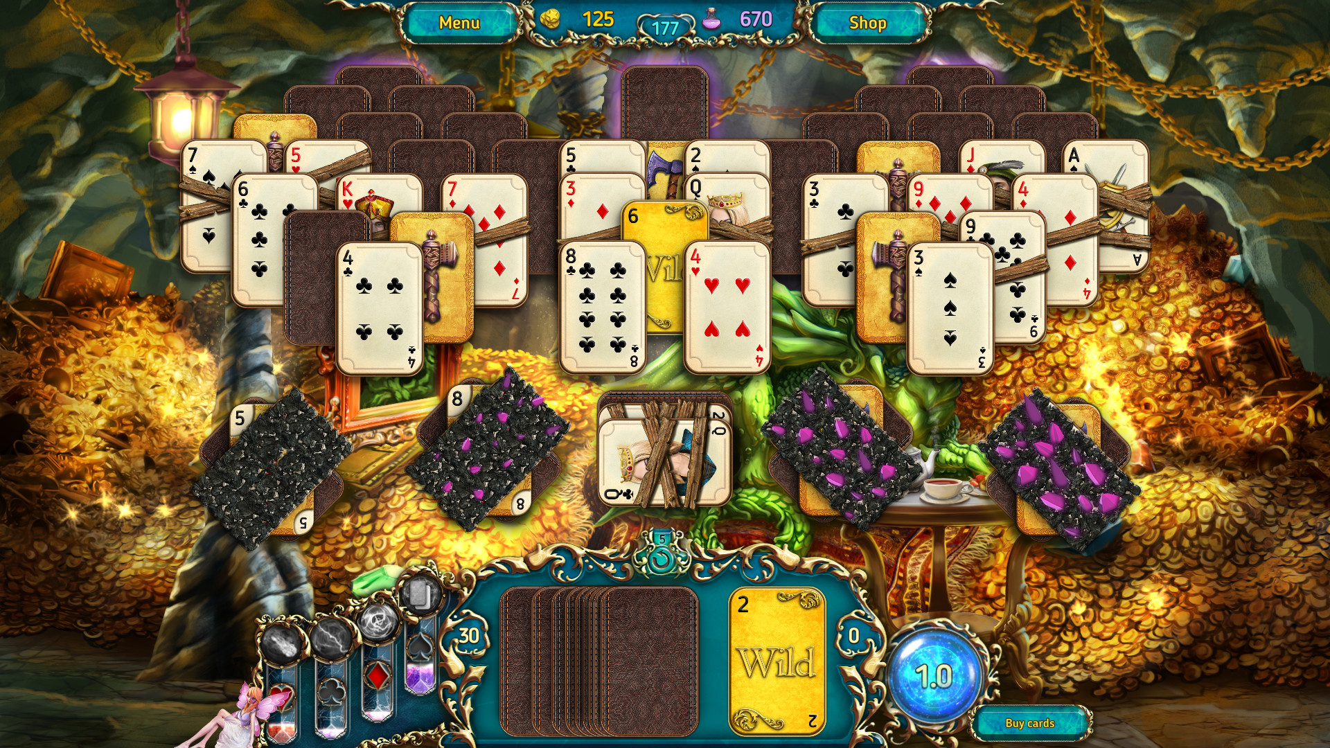 Dreamland Solitaire: Dragon's Fury screenshot 5