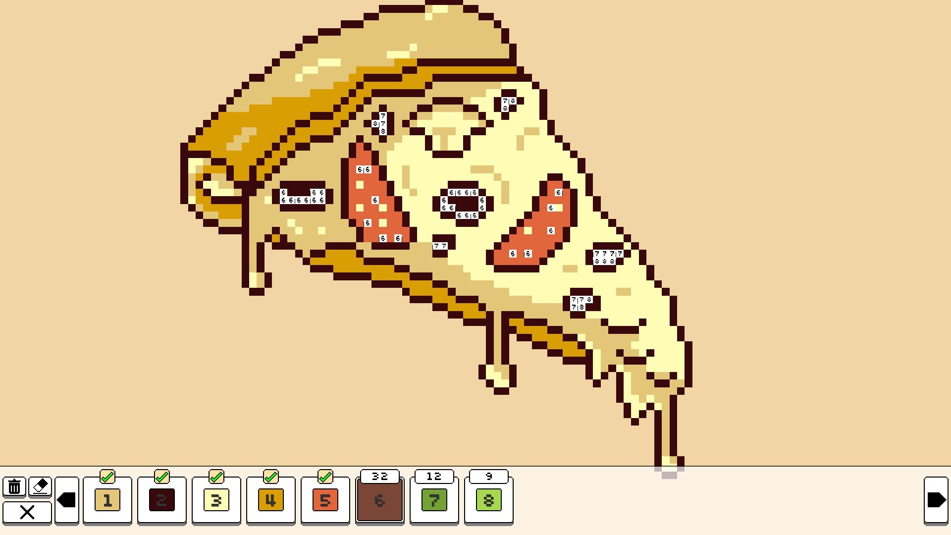 Coloring Pixels - Food Pack screenshot 5