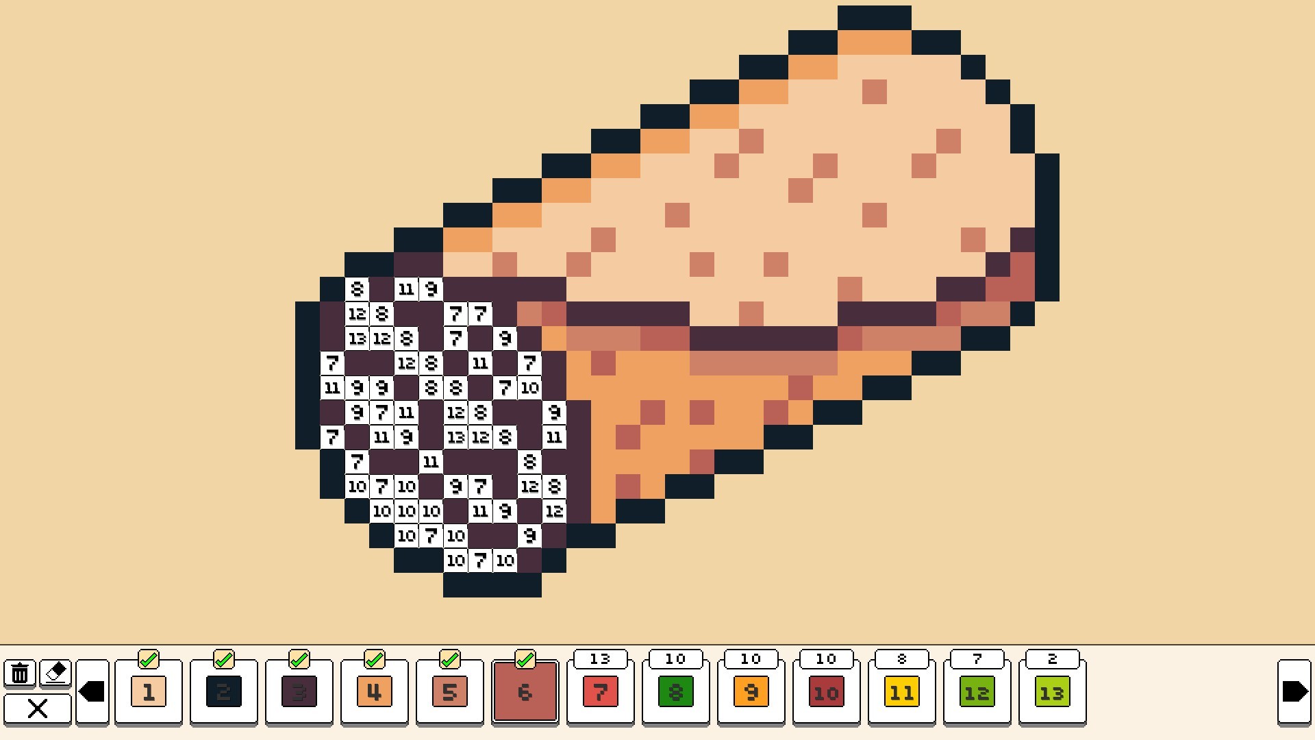 Coloring Pixels - Food Pack screenshot 2