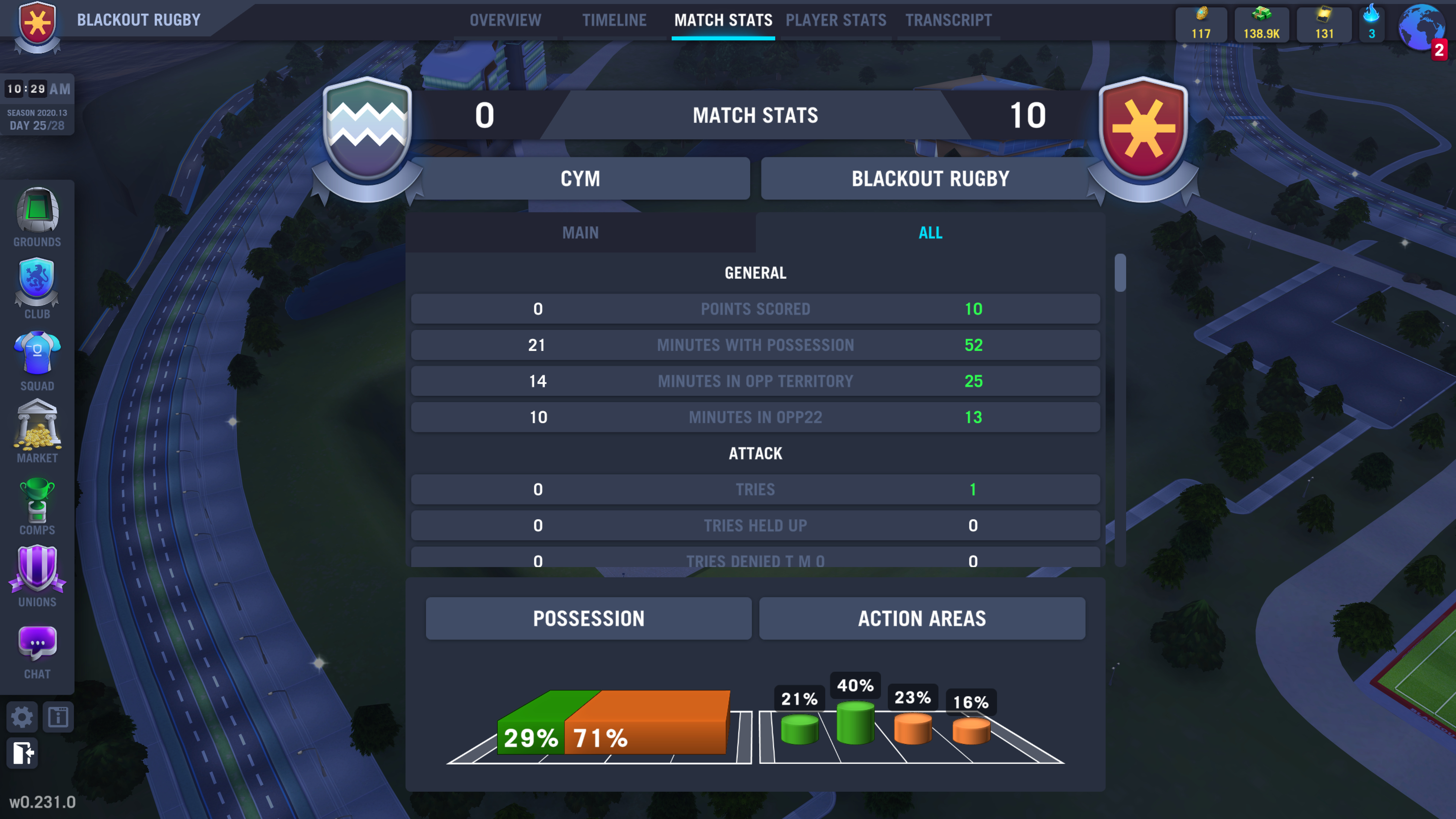 Blackout Rugby screenshot 24