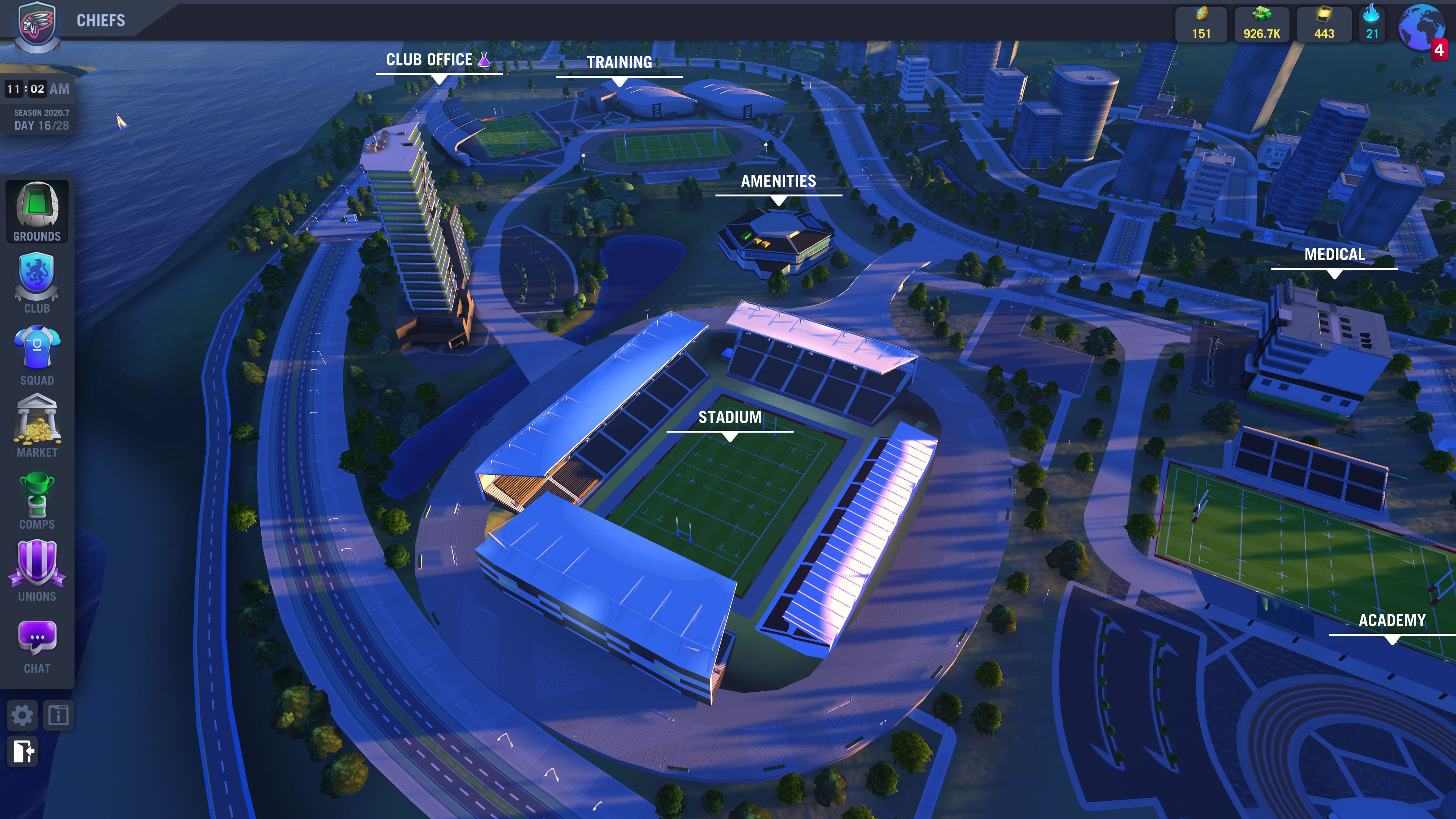 Blackout Rugby screenshot 1