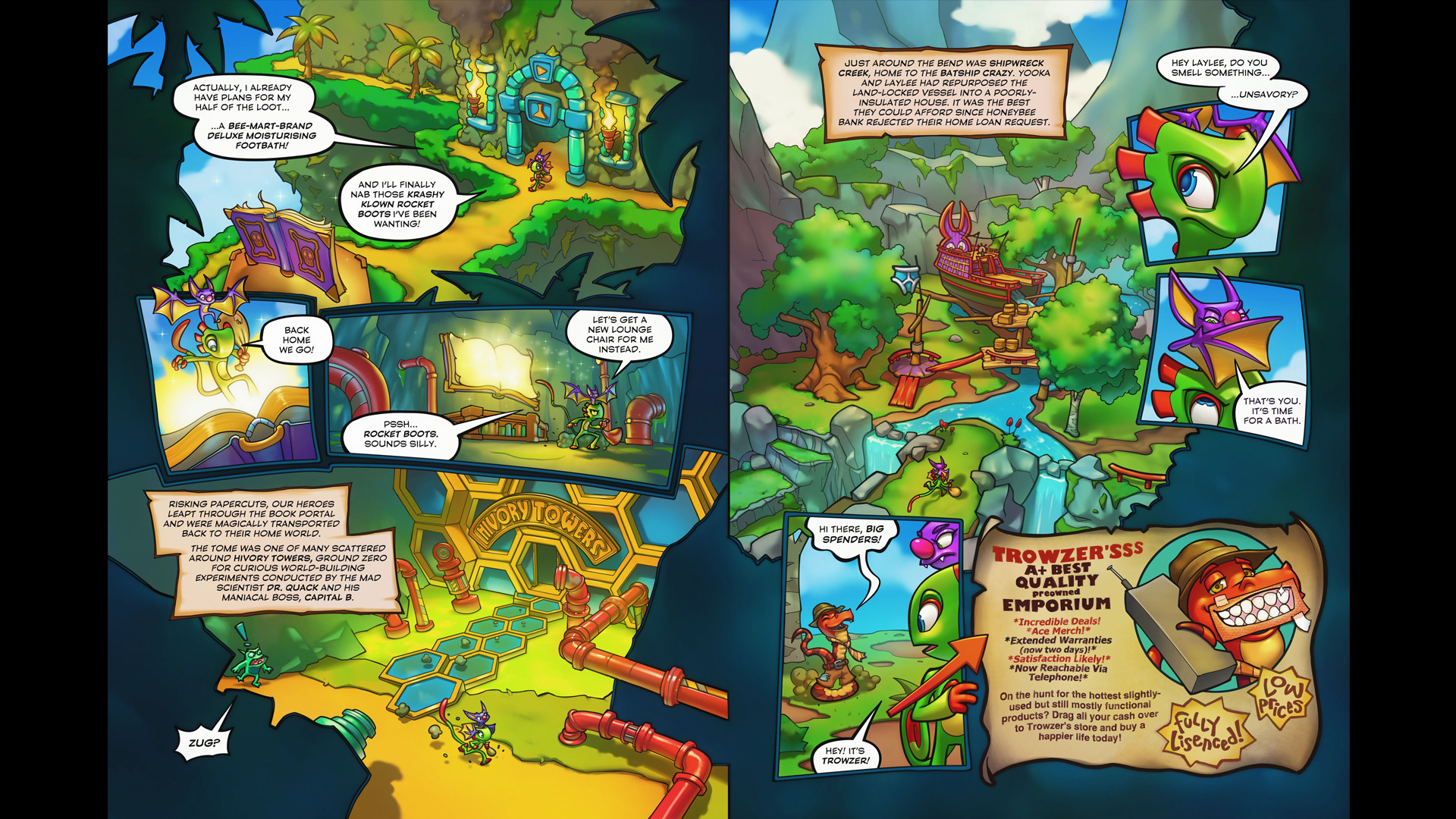 Yooka-Laylee and the Kracklestone - Graphic Novel screenshot 4
